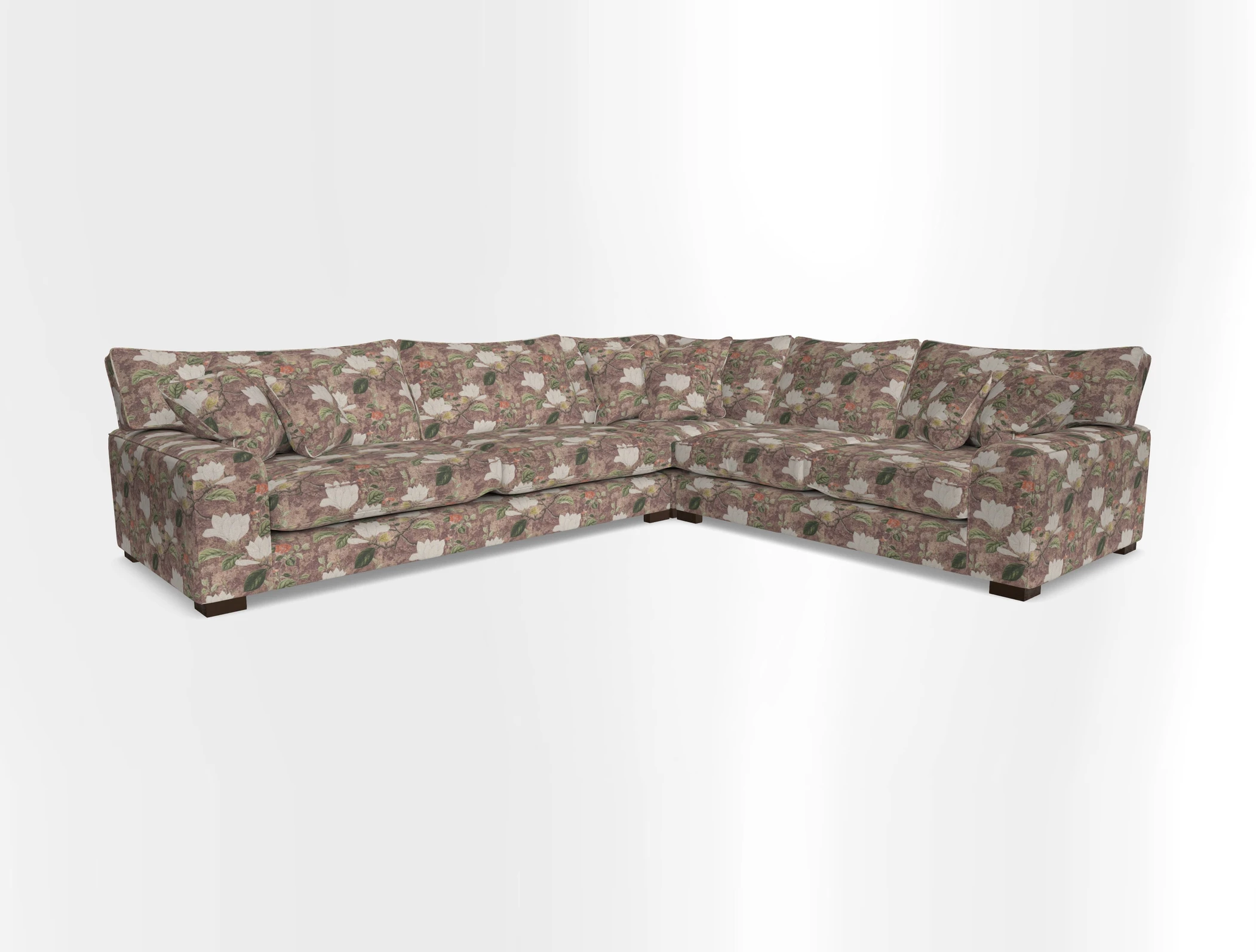 Richmond Large Corner Unit LHF in Two Tone Plain Biscuit