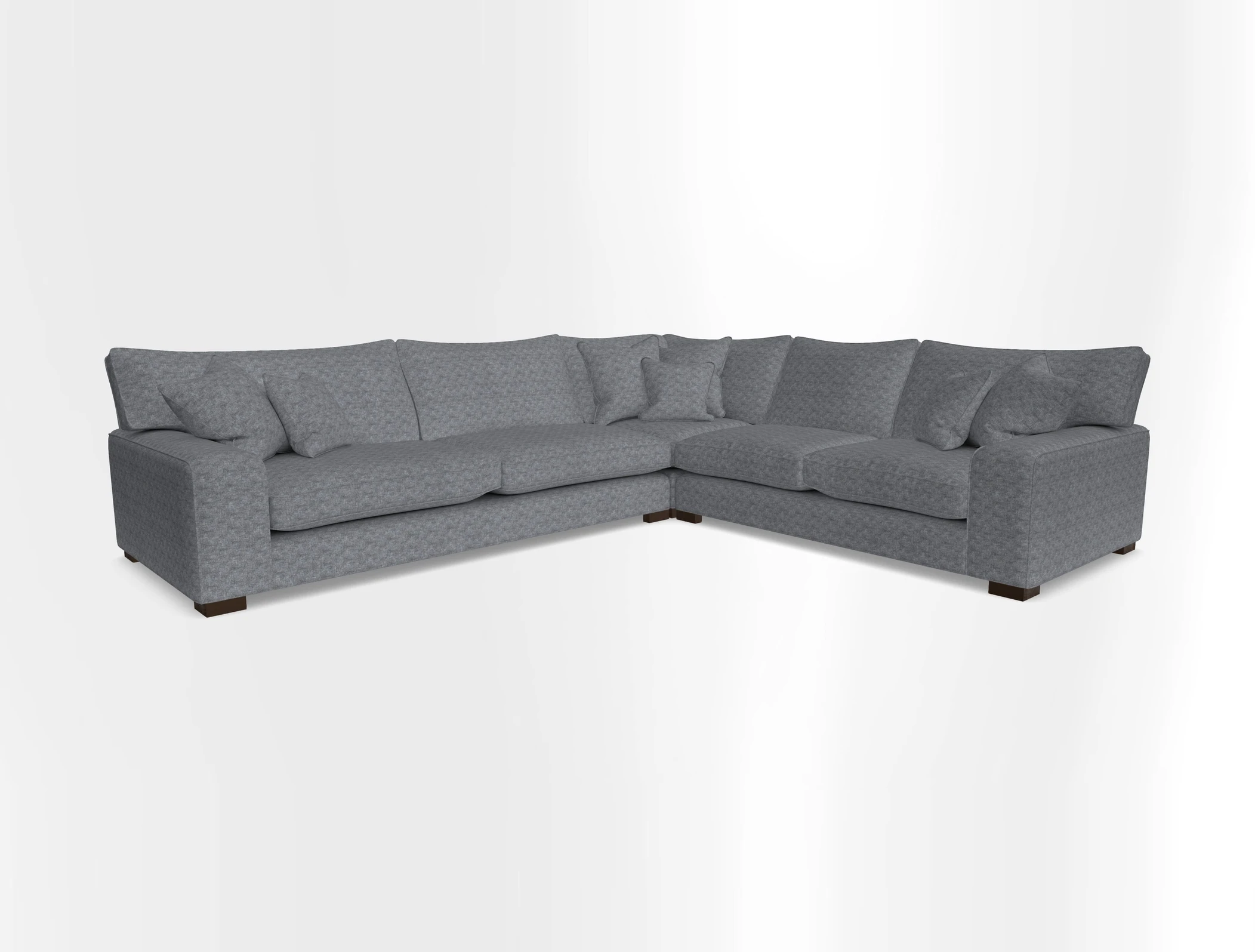 Richmond Large Corner Unit LHF in Two Tone Plain Biscuit