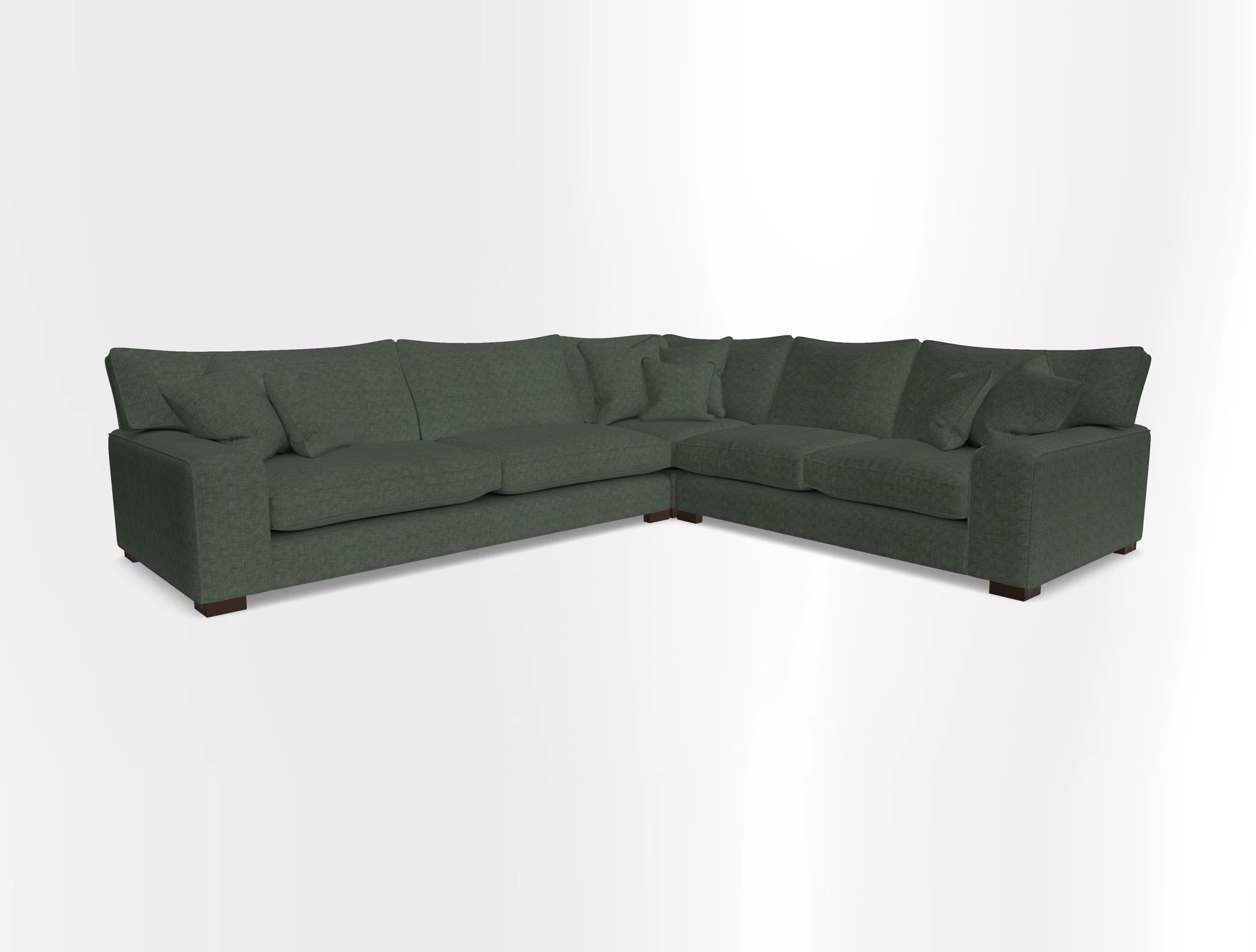 Richmond Large Corner Unit LHF in Two Tone Plain Biscuit