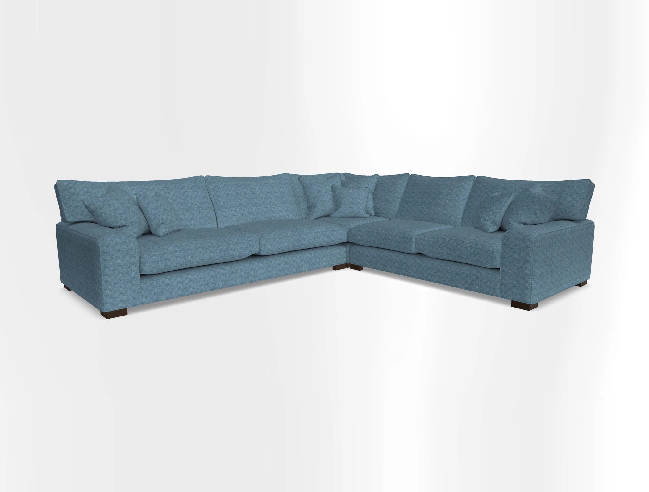 Richmond Large Corner Unit LHF in Two Tone Plain Biscuit