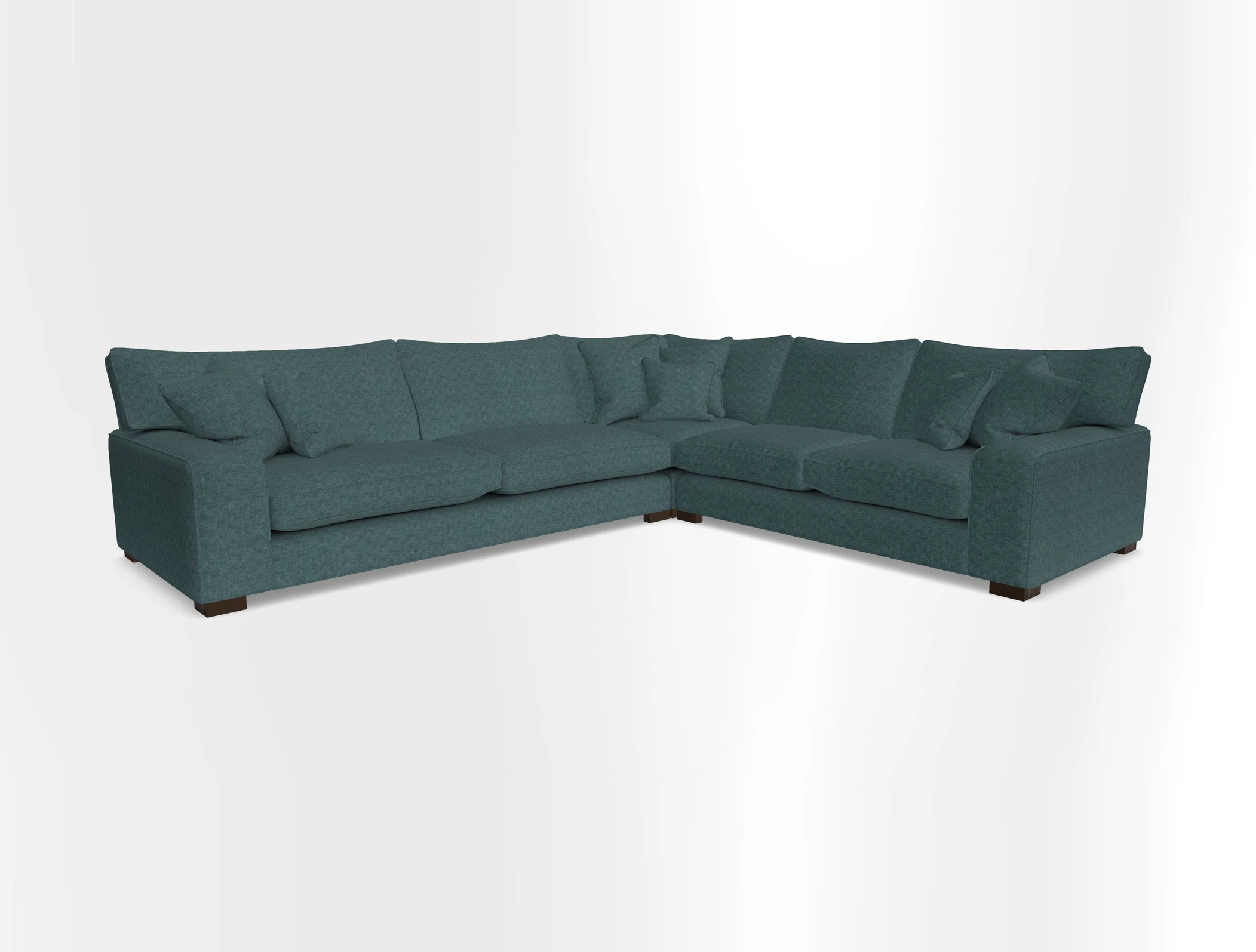Richmond Large Corner Unit LHF in Two Tone Plain Biscuit