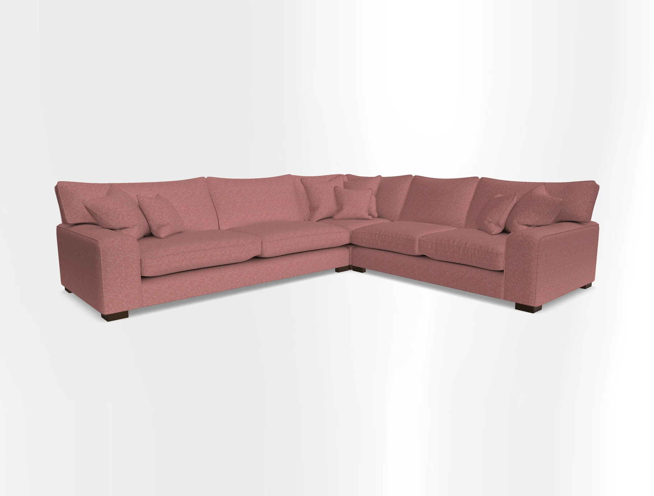 Richmond Large Corner Unit LHF in Two Tone Plain Biscuit