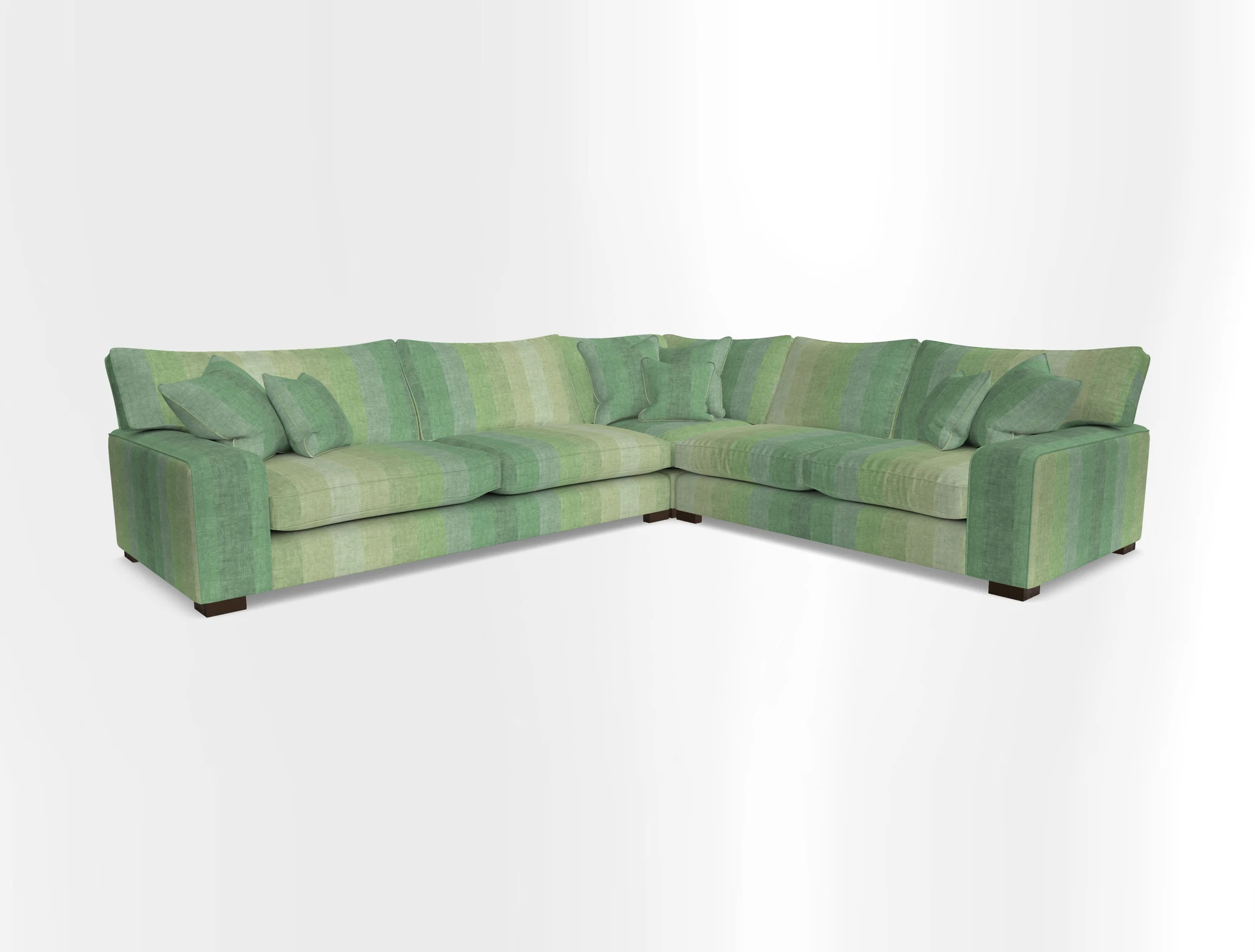 Richmond Large Corner Unit LHF in Two Tone Plain Biscuit