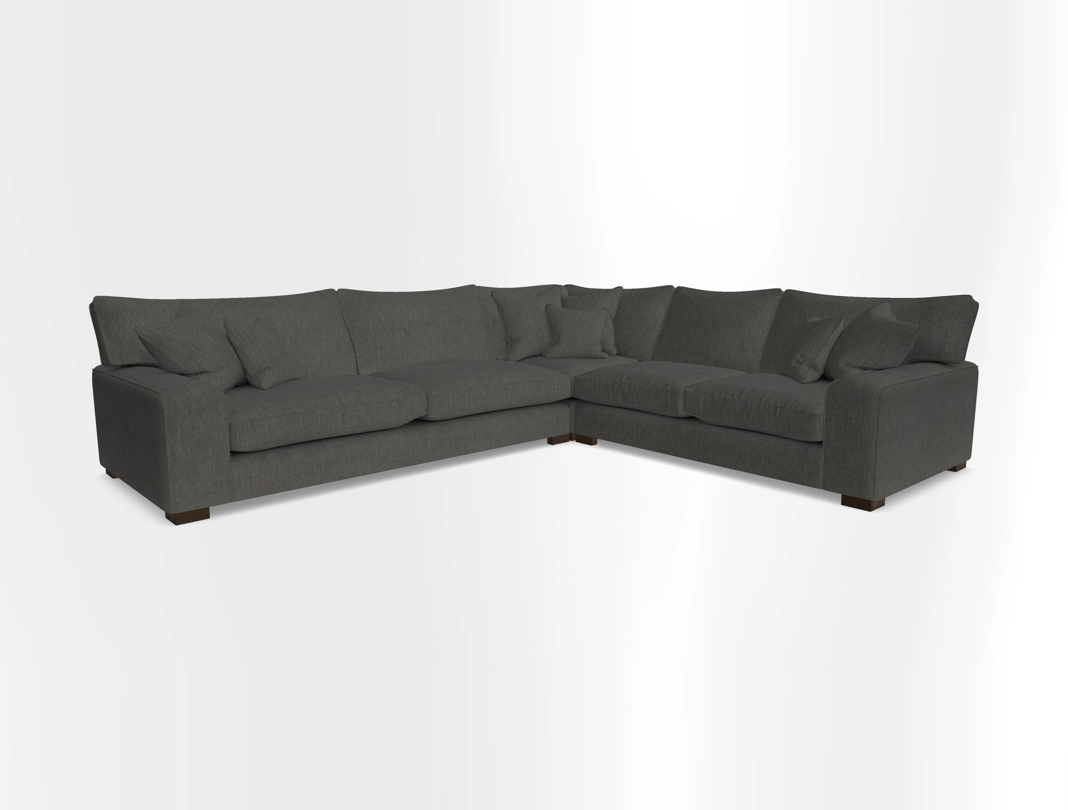 Richmond Large Corner Unit LHF in Two Tone Plain Biscuit