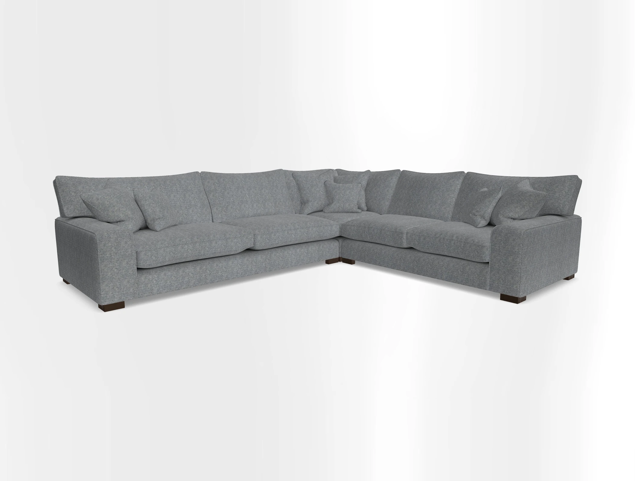 Richmond Large Corner Unit LHF in Two Tone Plain Biscuit