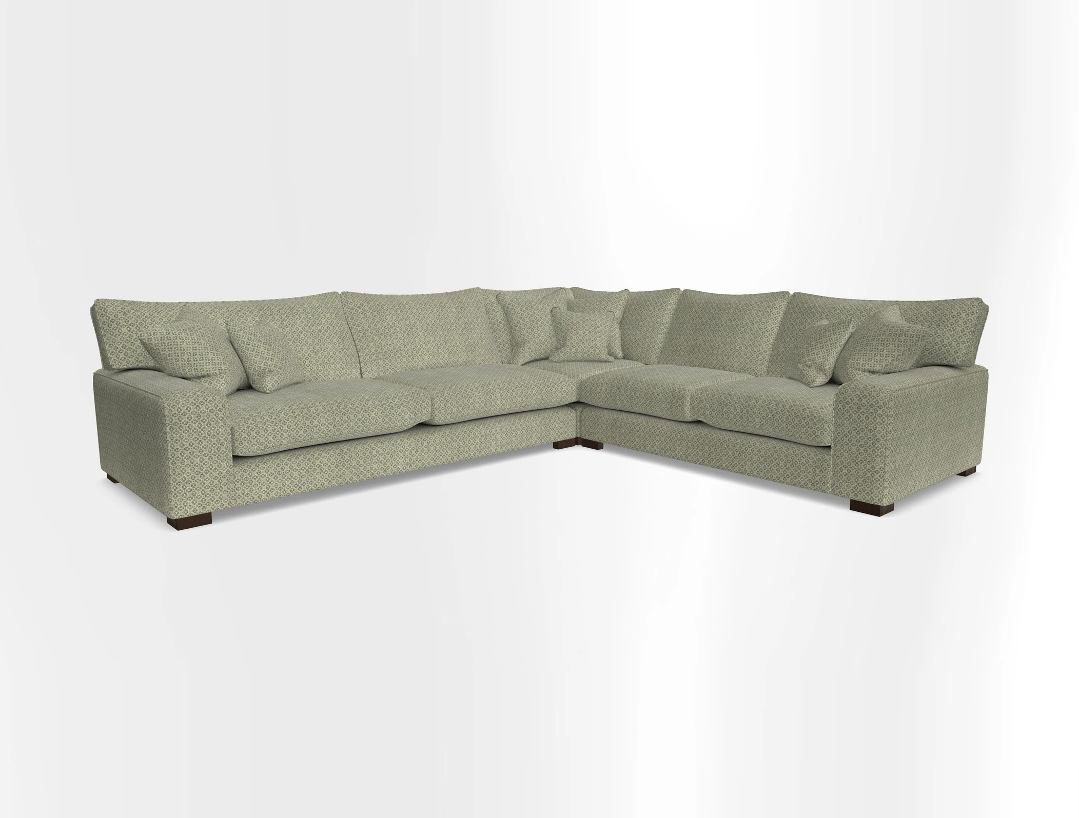 Richmond Large Corner Unit LHF in Two Tone Plain Biscuit