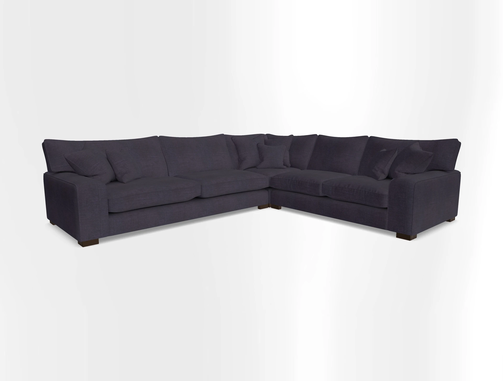 Richmond Large Corner Unit LHF in Two Tone Plain Biscuit