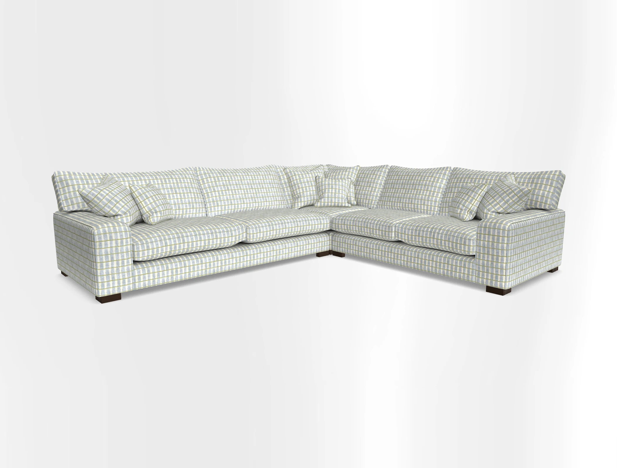 Richmond Large Corner Unit LHF in Two Tone Plain Biscuit