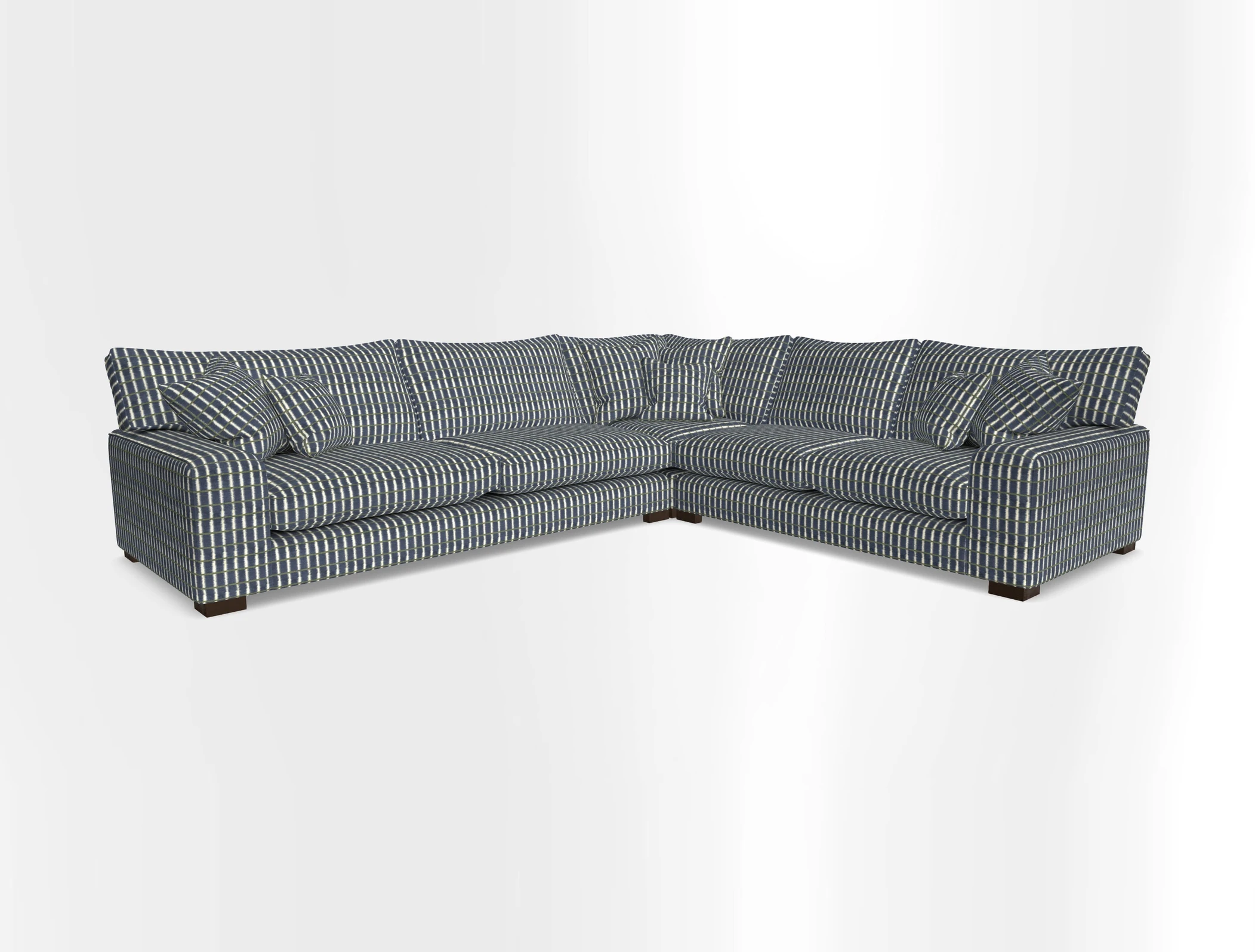 Richmond Large Corner Unit LHF in Two Tone Plain Biscuit