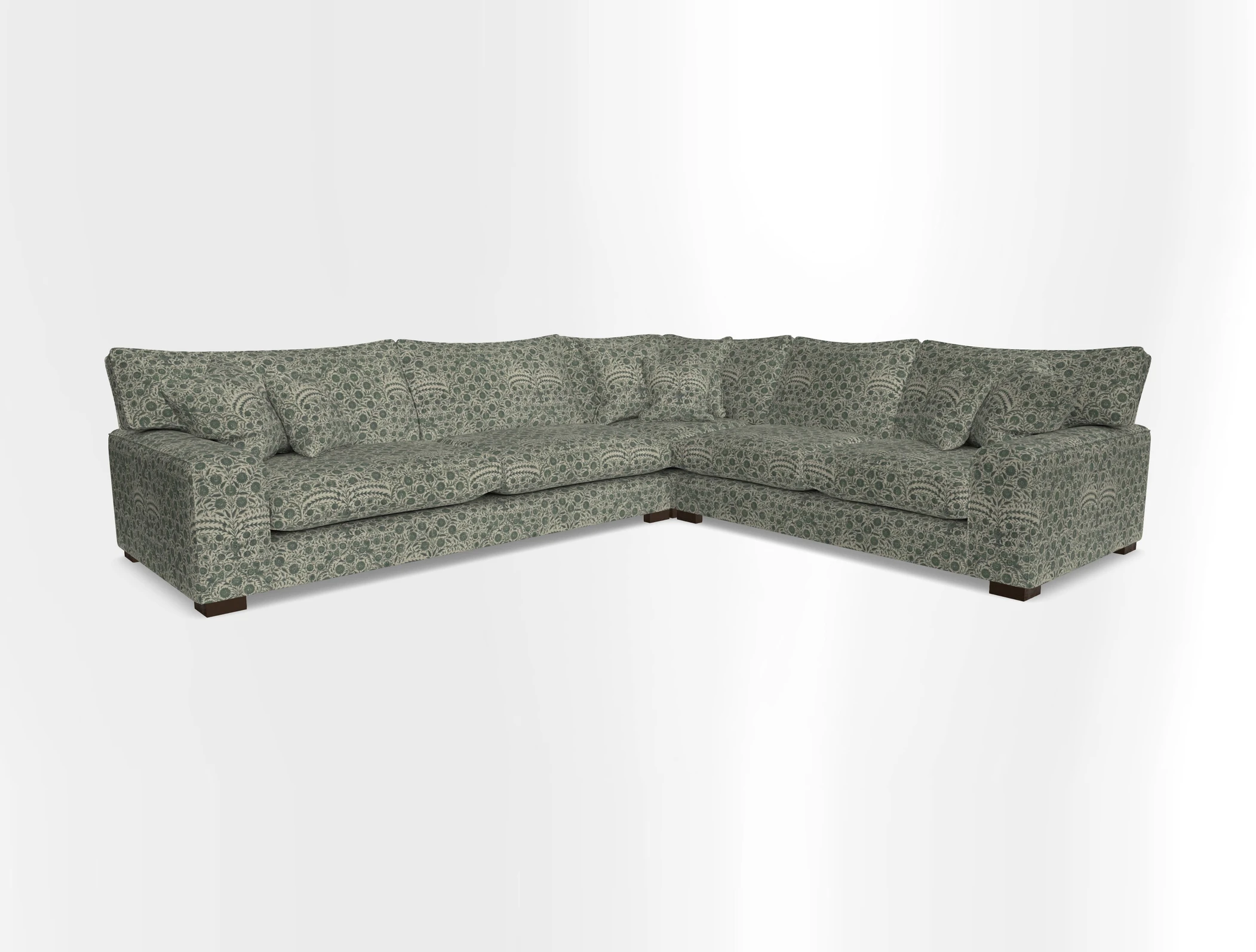 Richmond Large Corner Unit LHF in Two Tone Plain Biscuit