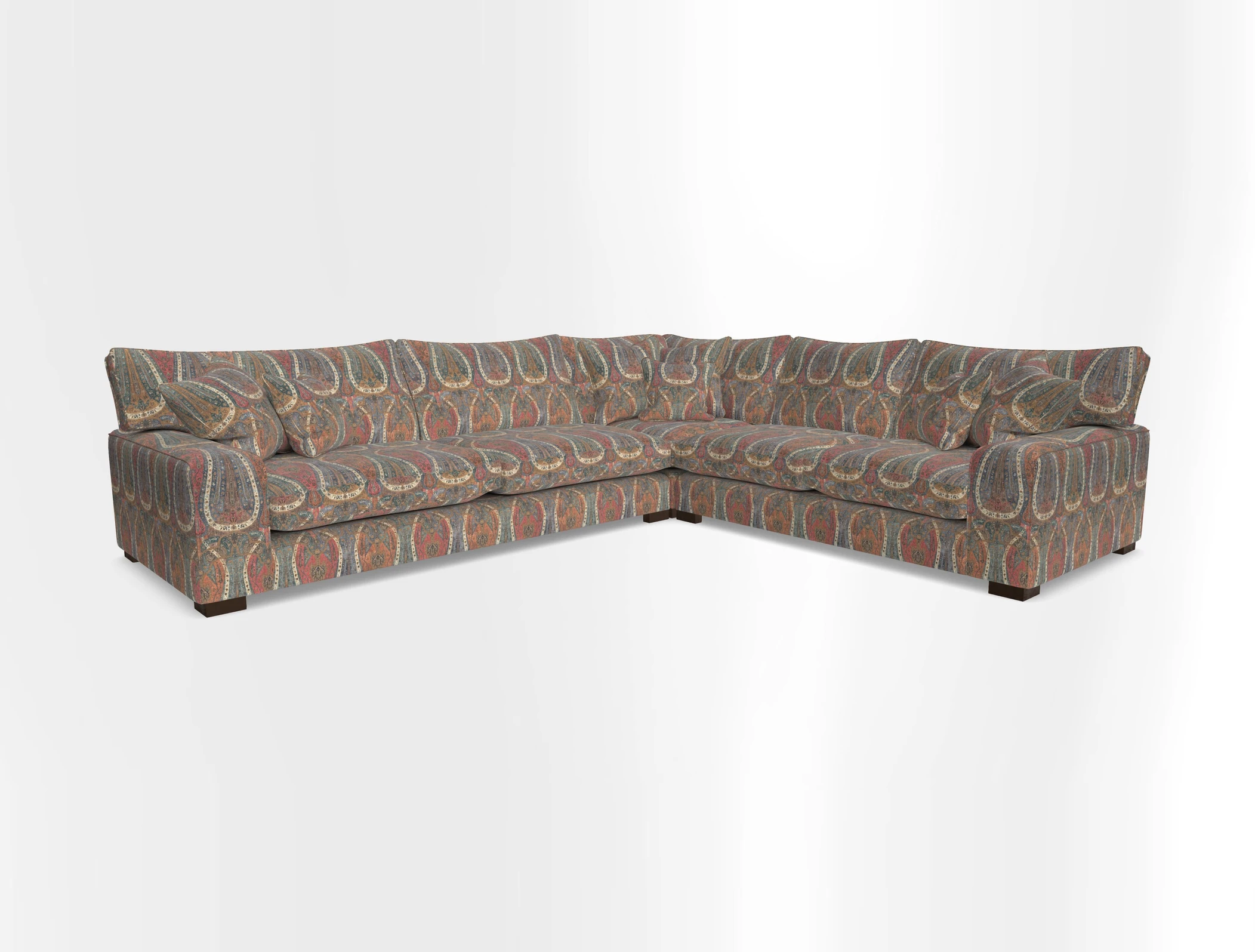 Richmond Large Corner Unit LHF in Two Tone Plain Biscuit
