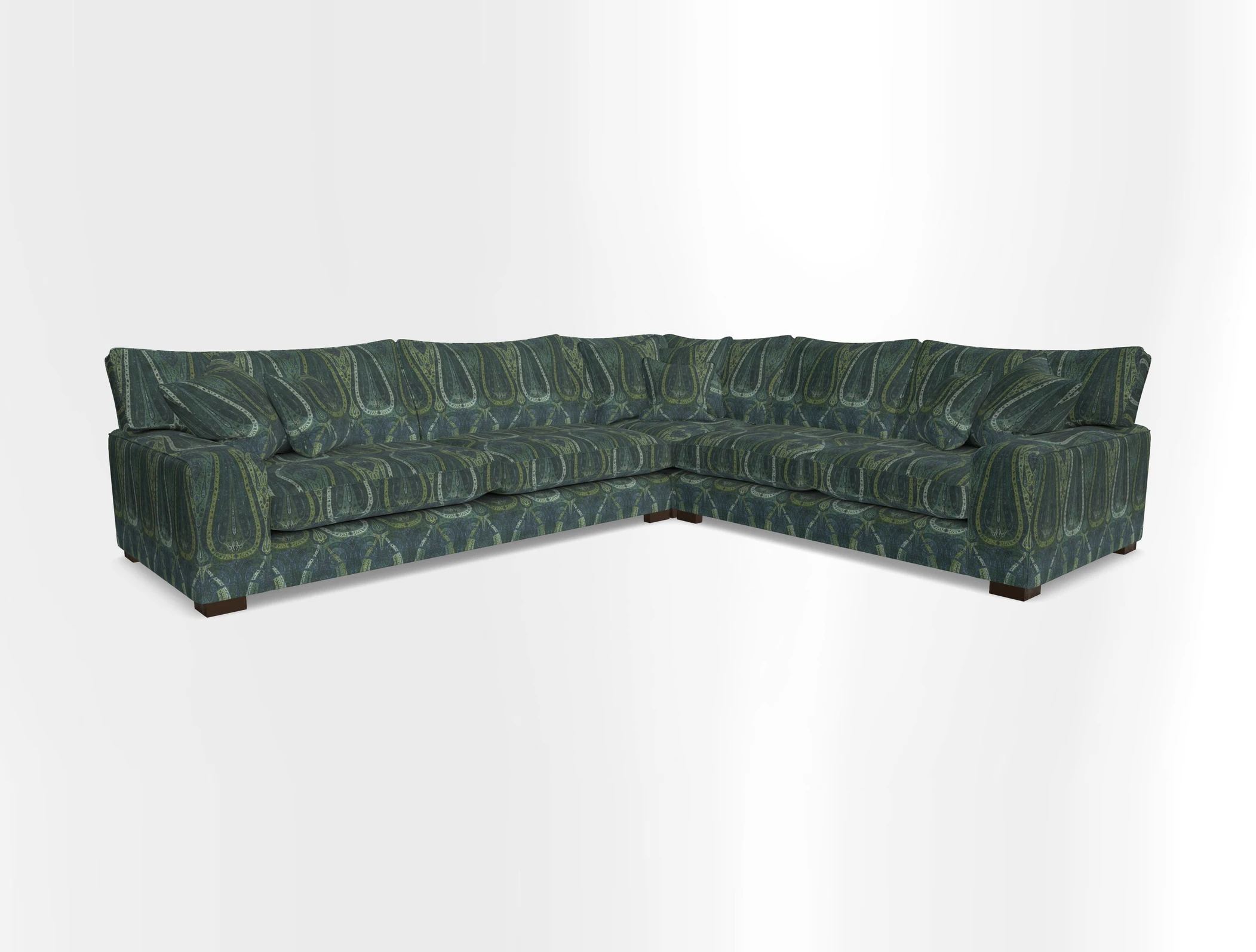 Richmond Large Corner Unit LHF in Two Tone Plain Biscuit