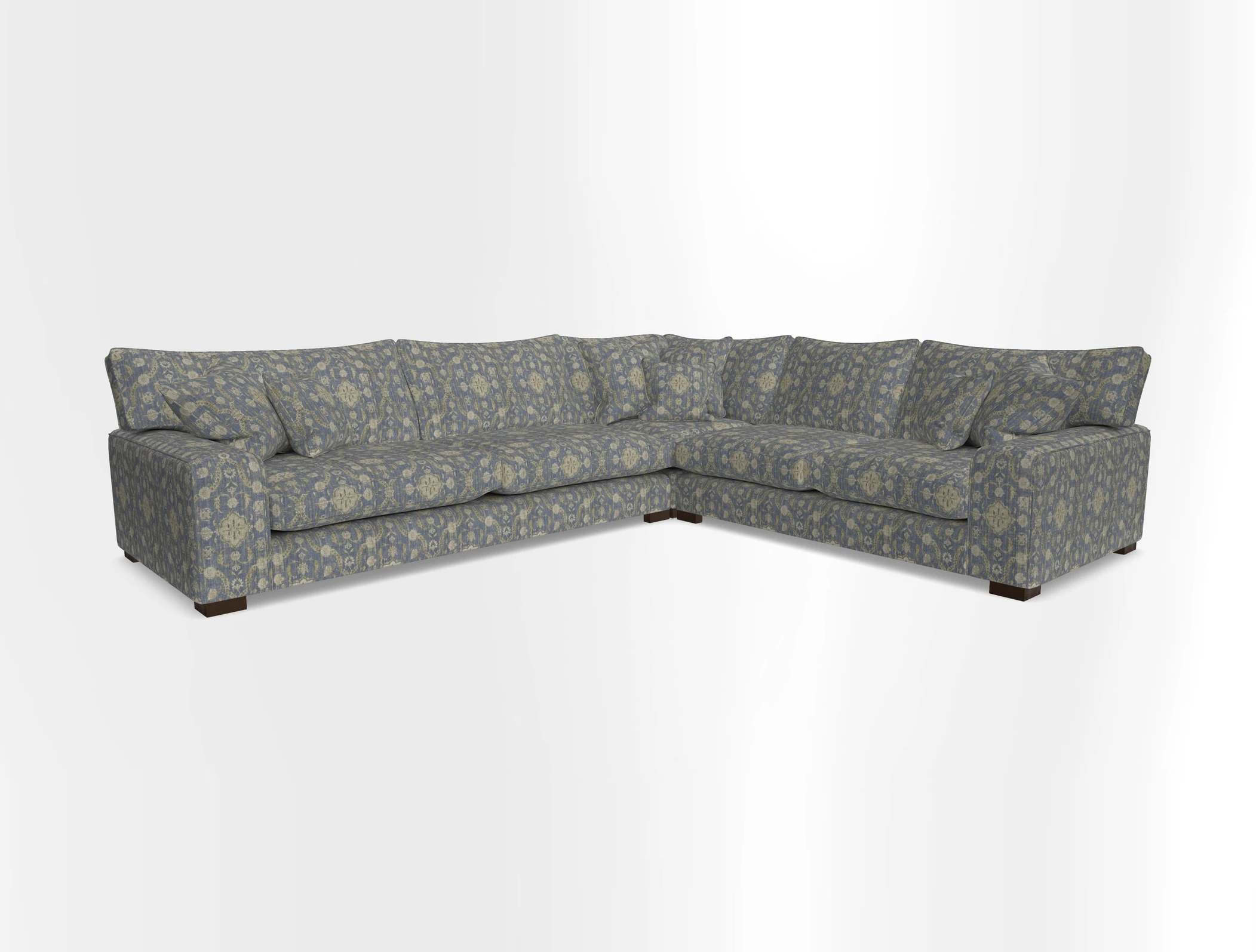Richmond Large Corner Unit LHF in Two Tone Plain Biscuit
