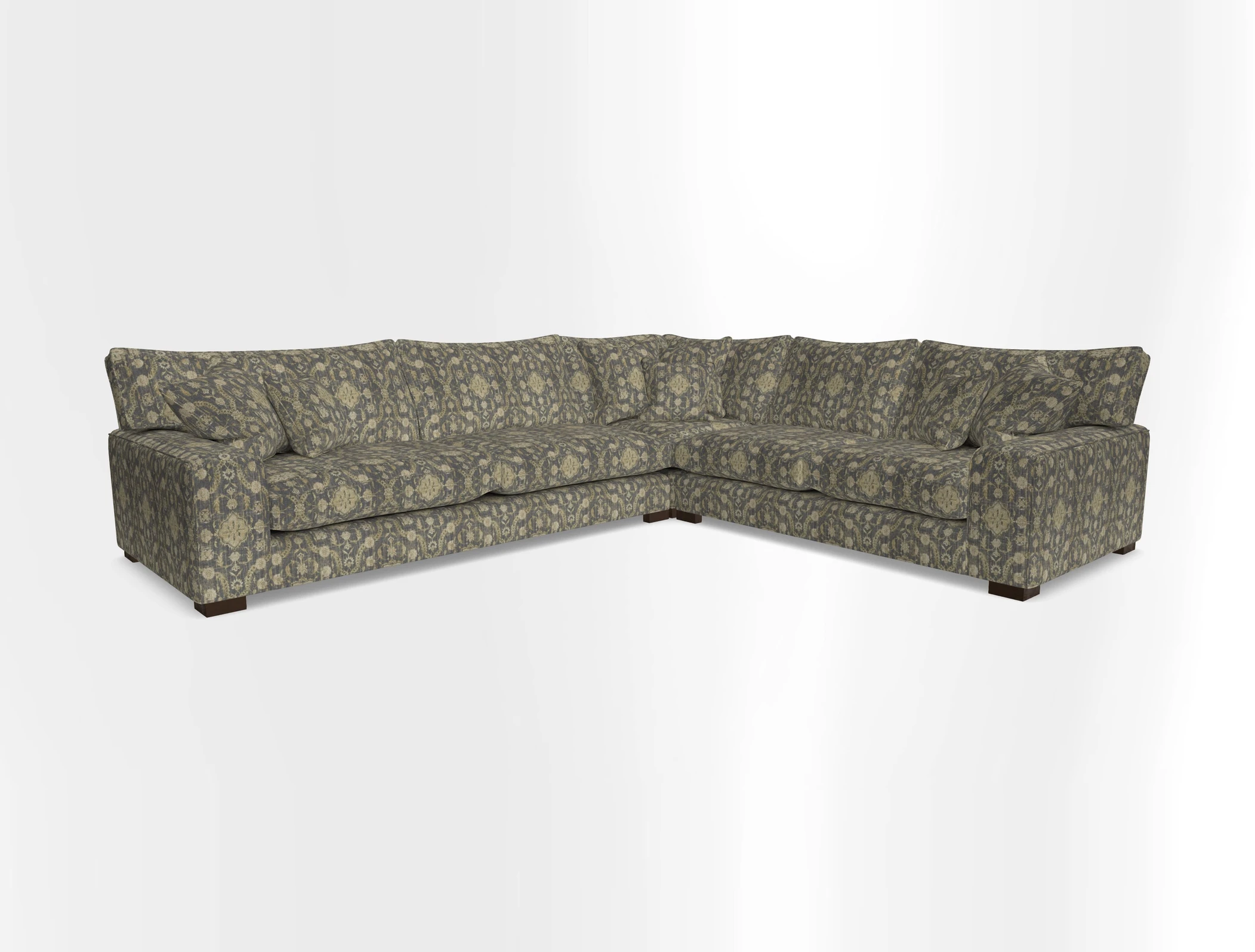 Richmond Large Corner Unit LHF in Two Tone Plain Biscuit