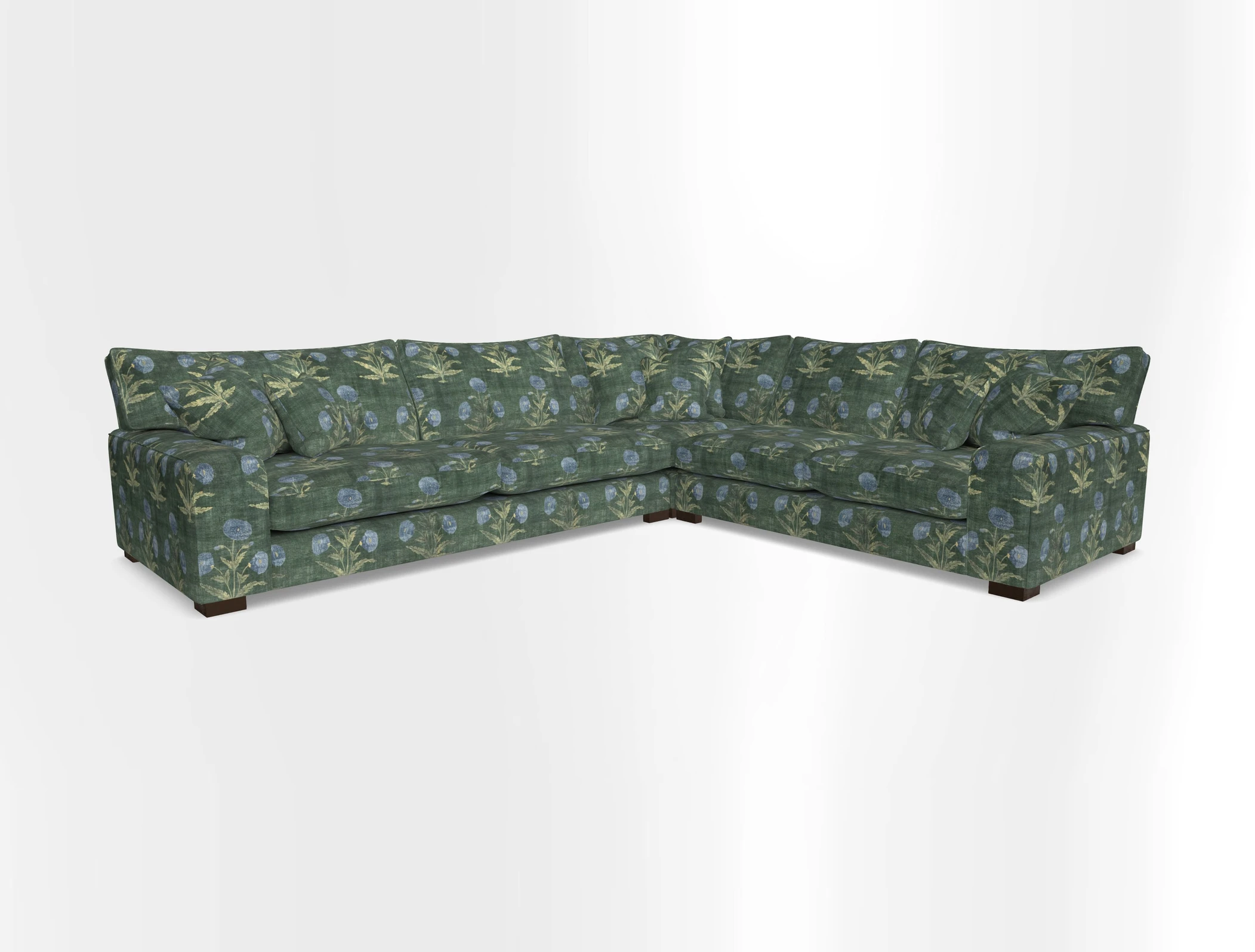 Richmond Large Corner Unit LHF in Two Tone Plain Biscuit