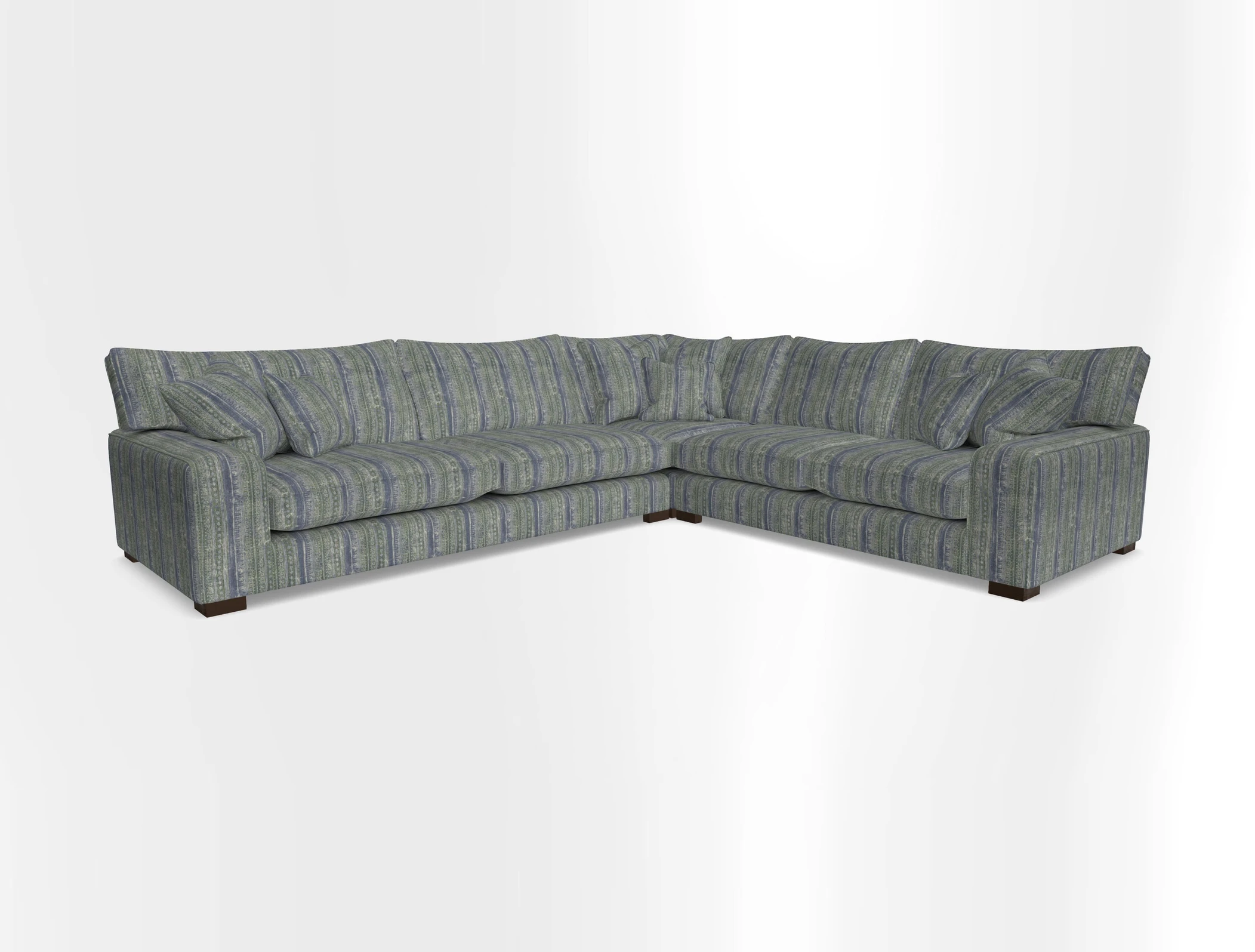 Richmond Large Corner Unit LHF in Two Tone Plain Biscuit