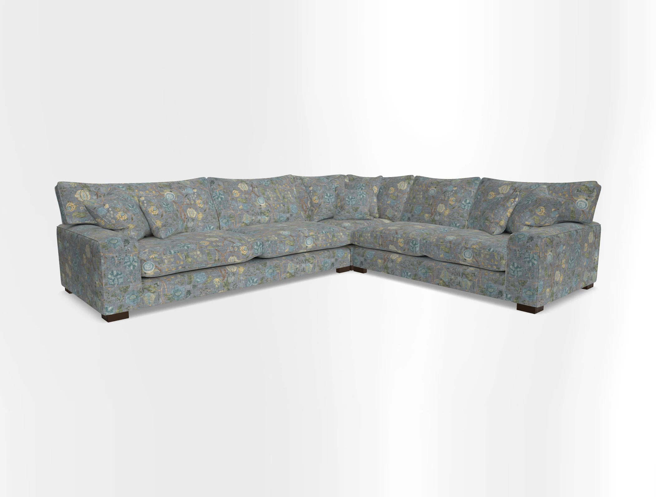 Richmond Large Corner Unit LHF in Two Tone Plain Biscuit