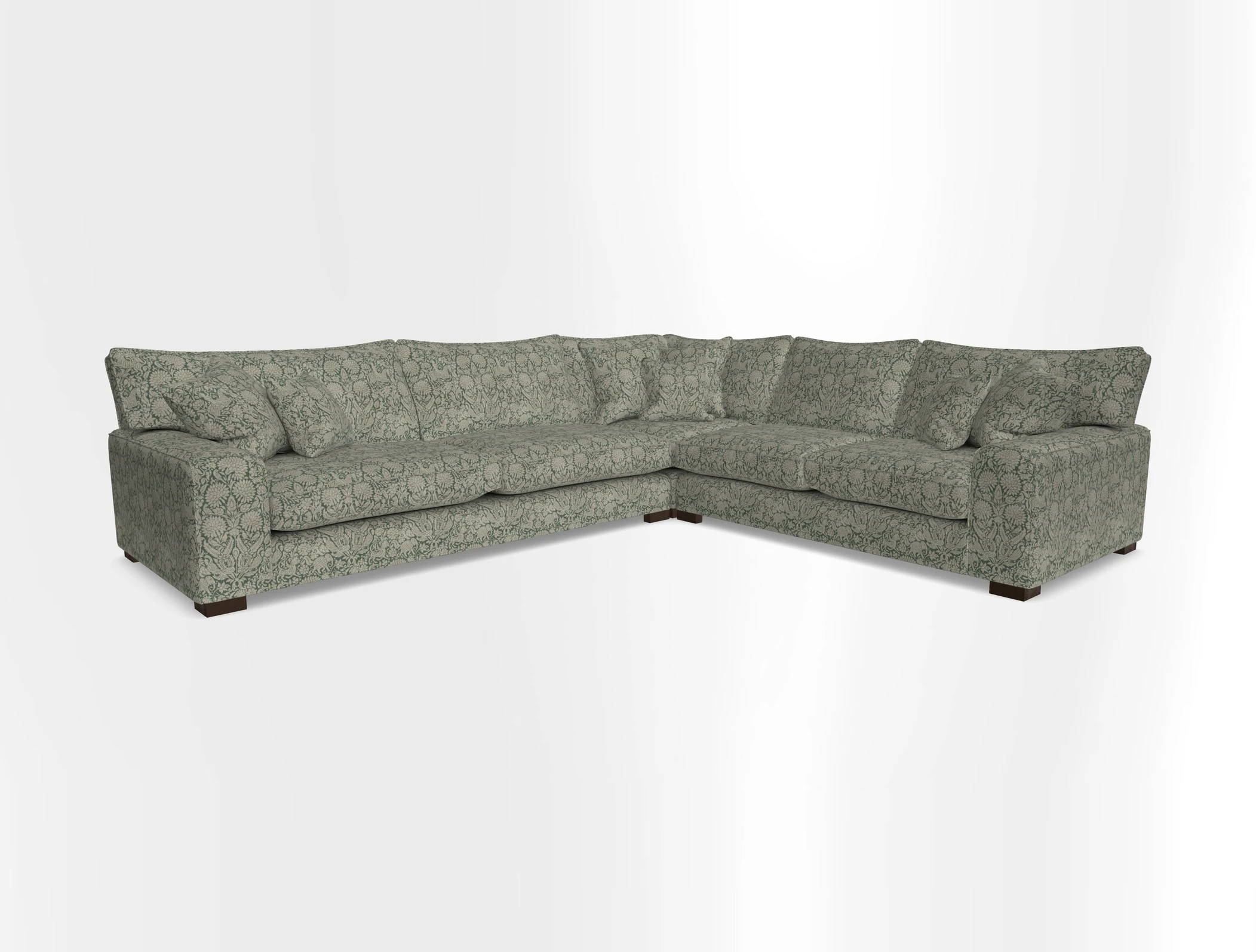 Richmond Large Corner Unit LHF in Two Tone Plain Biscuit