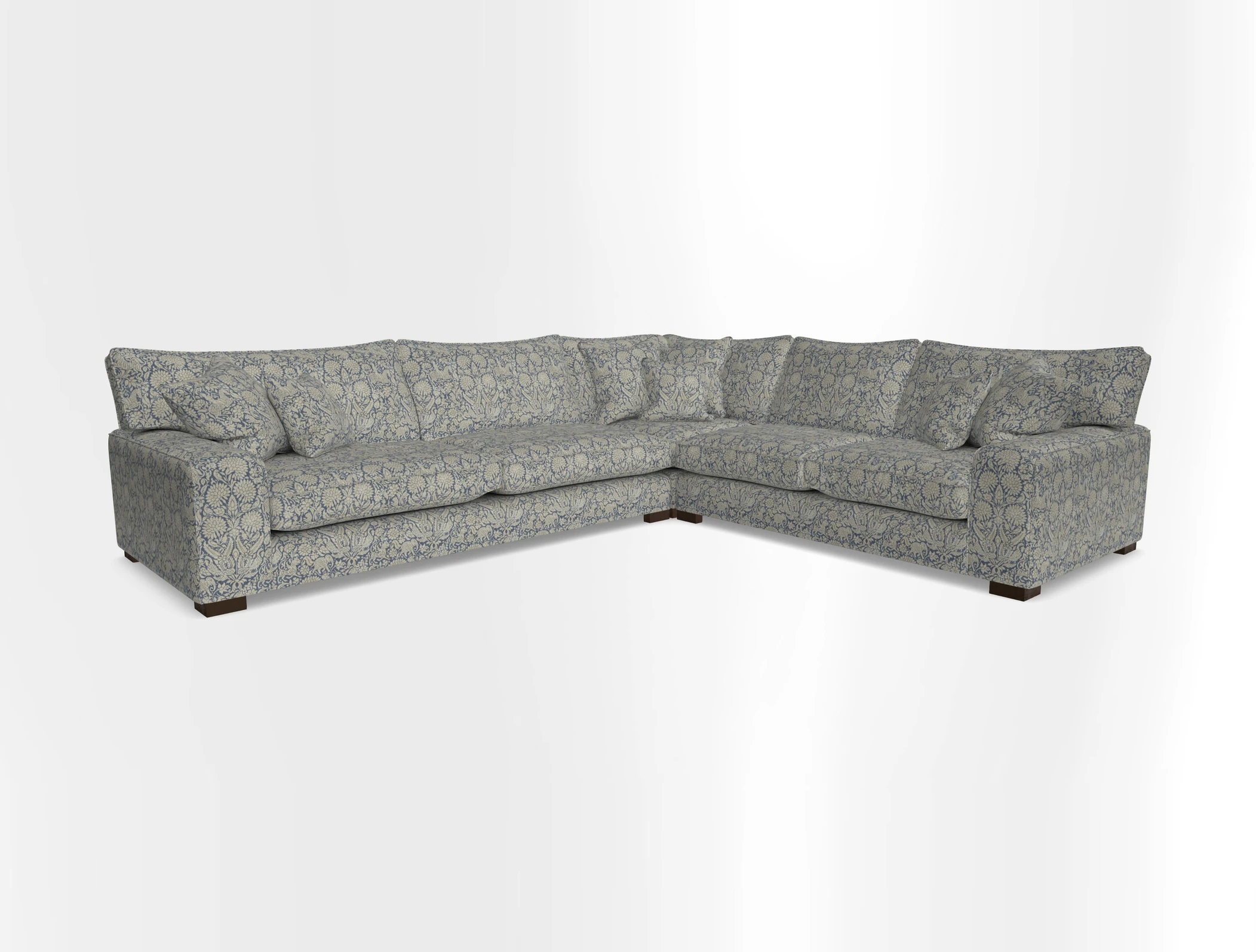 Richmond Large Corner Unit LHF in Two Tone Plain Biscuit