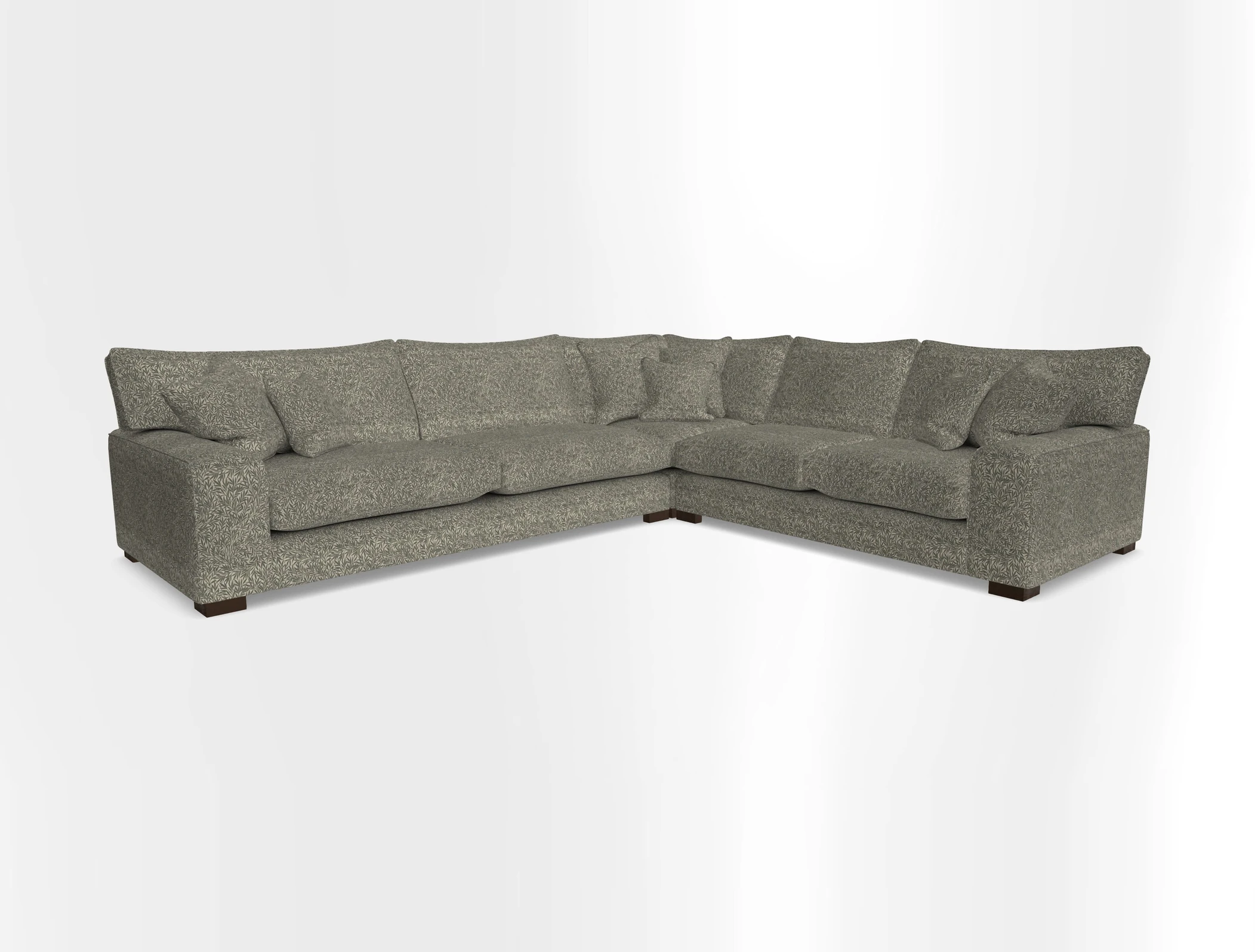 Richmond Large Corner Unit LHF in Two Tone Plain Biscuit