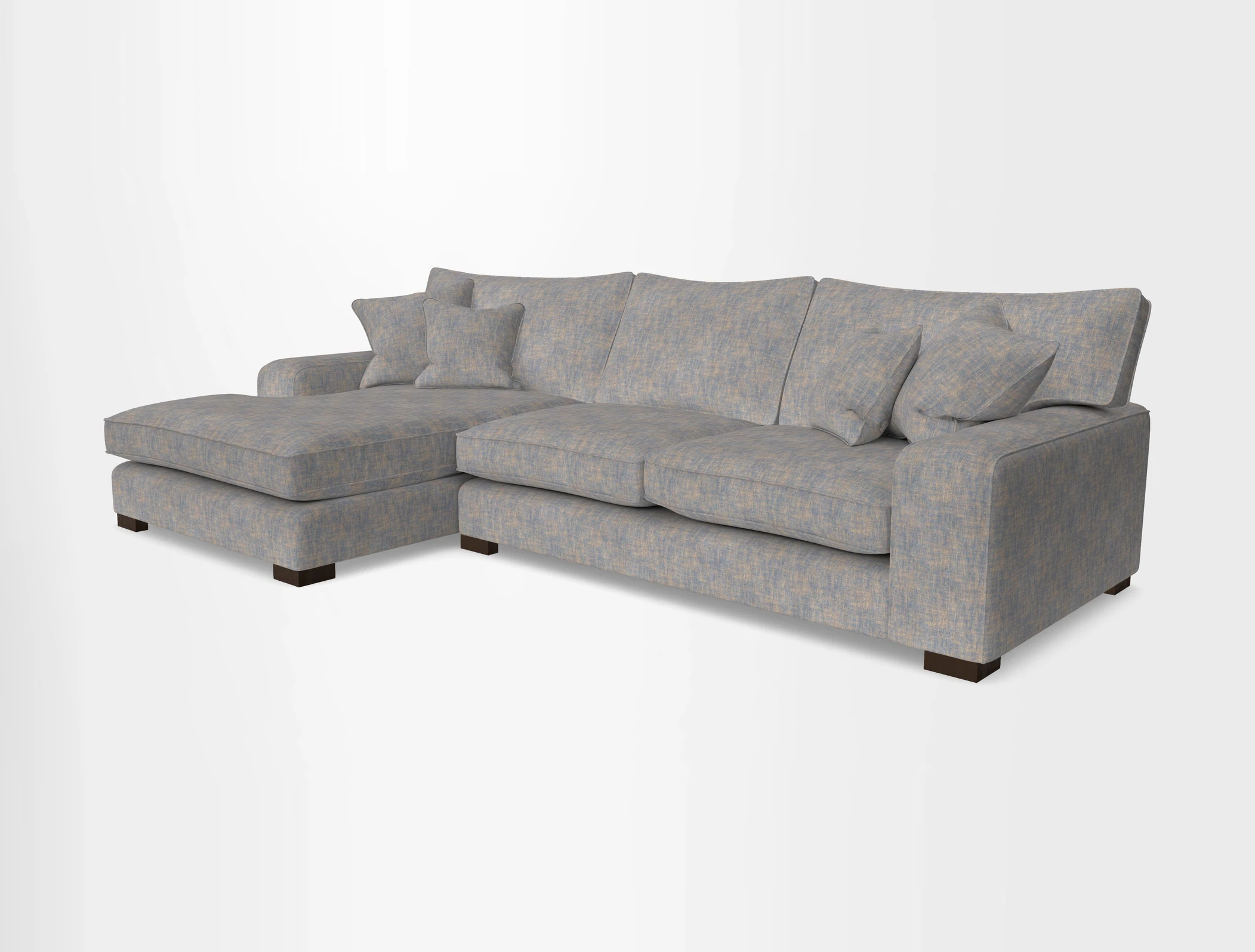 Richmond Chaise LHF  in Two Tone Plain Biscuit