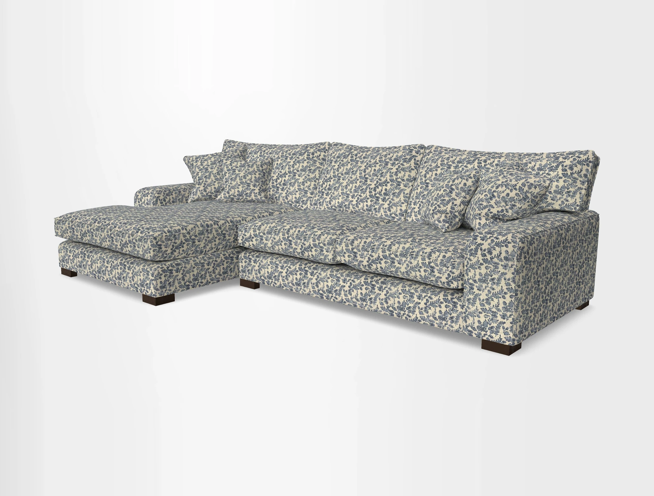 Richmond Chaise LHF  in Two Tone Plain Biscuit