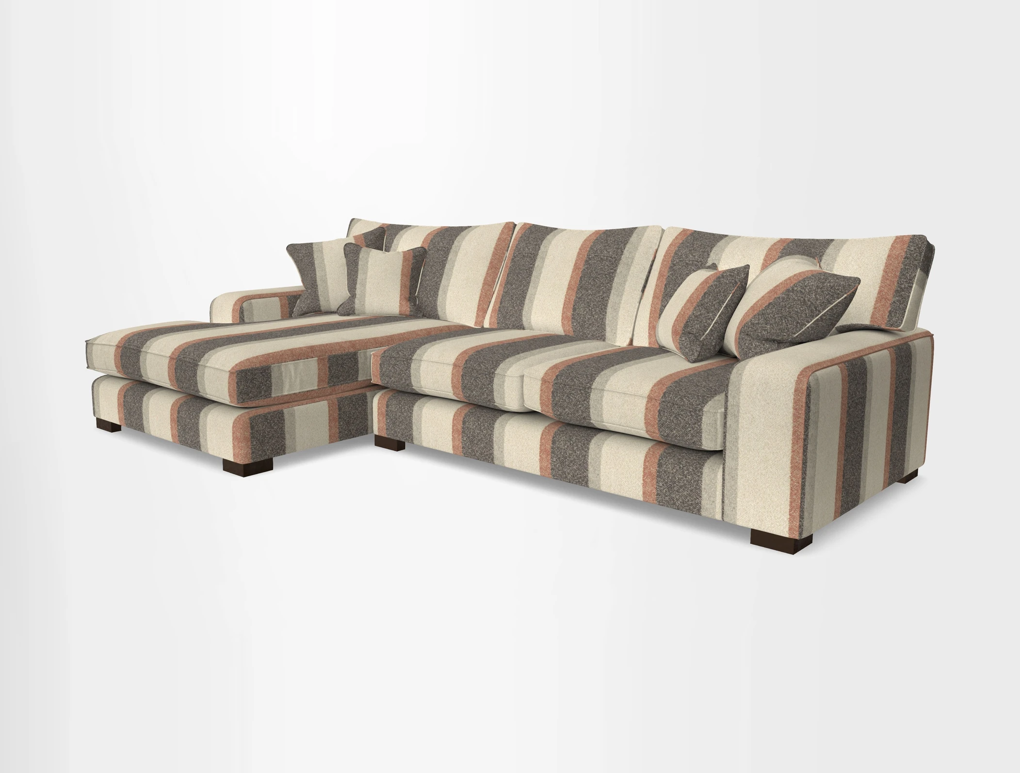 Richmond Chaise LHF  in Two Tone Plain Biscuit