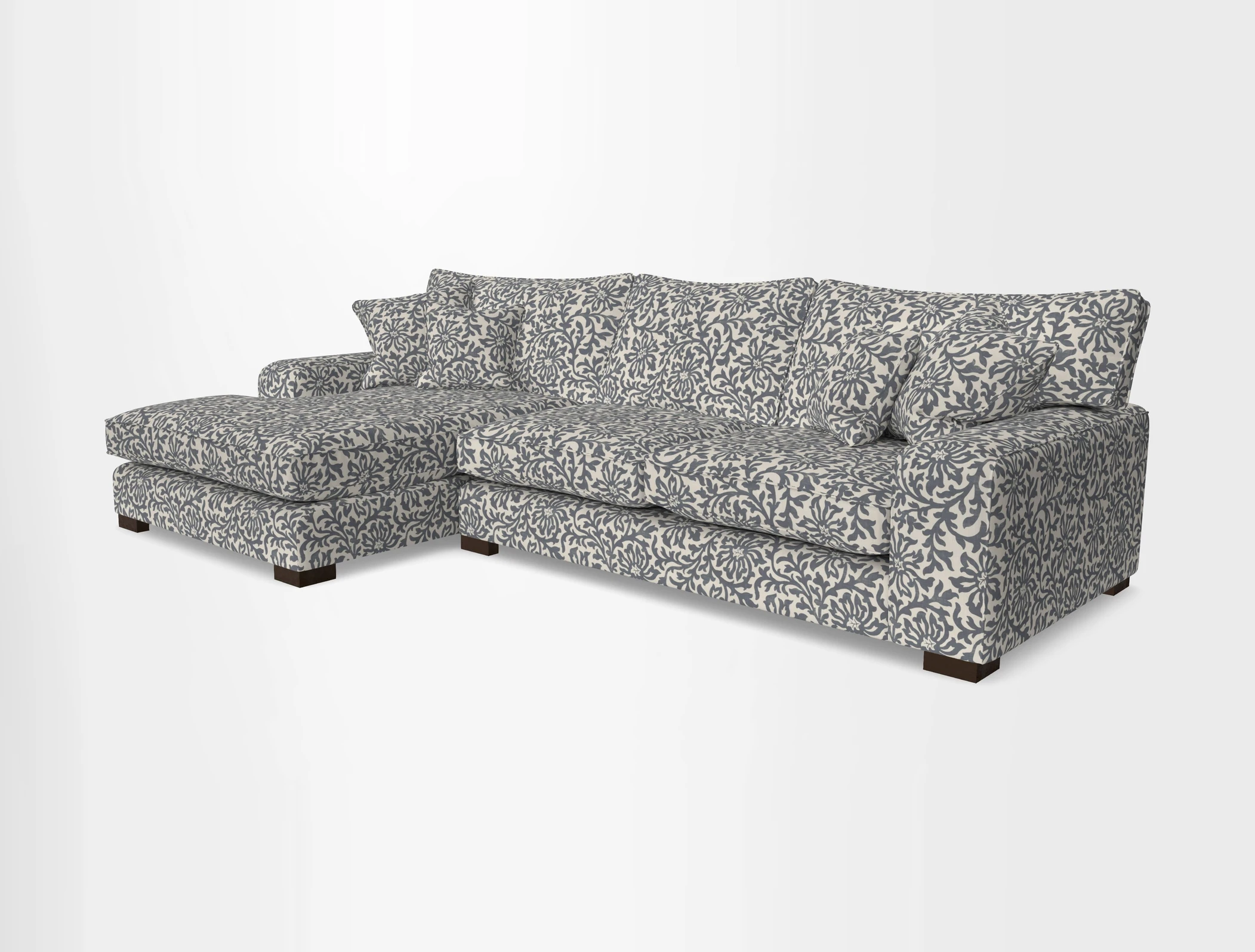 Richmond Chaise LHF  in Two Tone Plain Biscuit