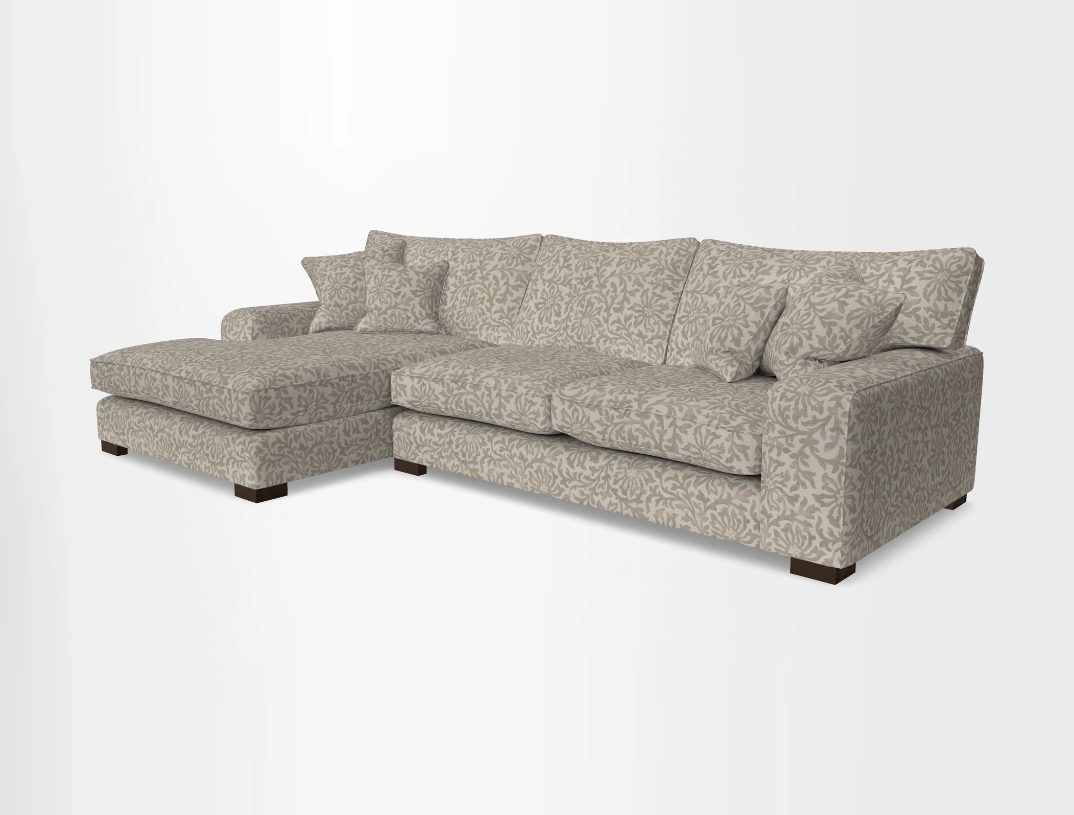 Richmond Chaise LHF  in Two Tone Plain Biscuit