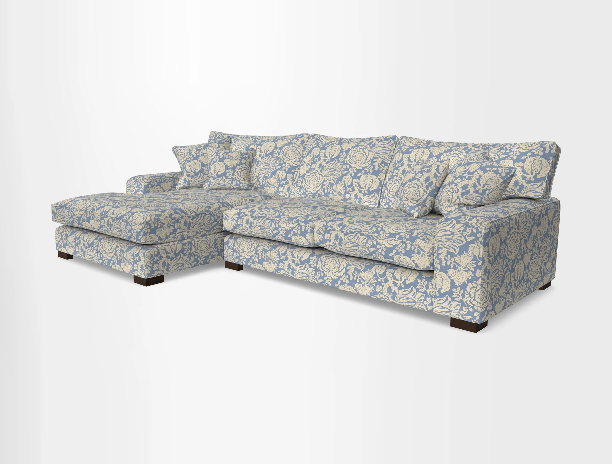 Richmond Chaise LHF  in Two Tone Plain Biscuit