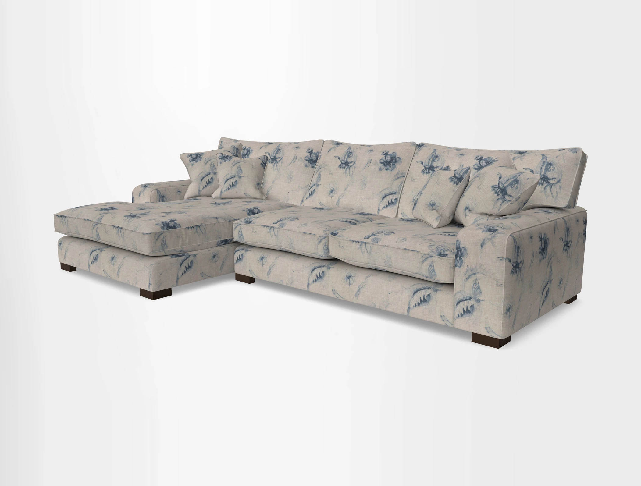 Richmond Chaise LHF  in Two Tone Plain Biscuit