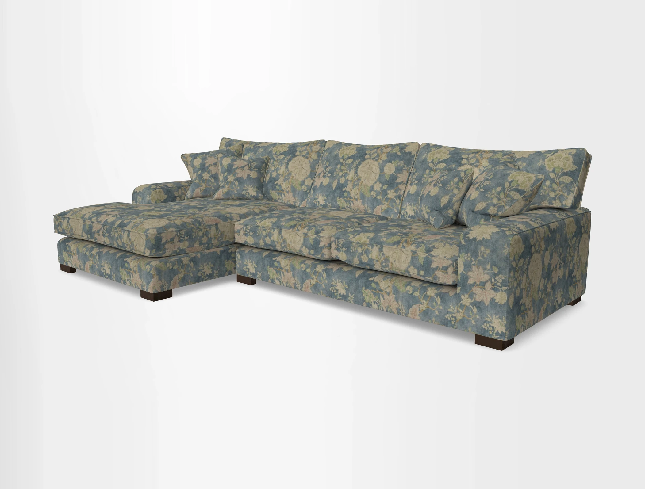 Richmond Chaise LHF  in Two Tone Plain Biscuit
