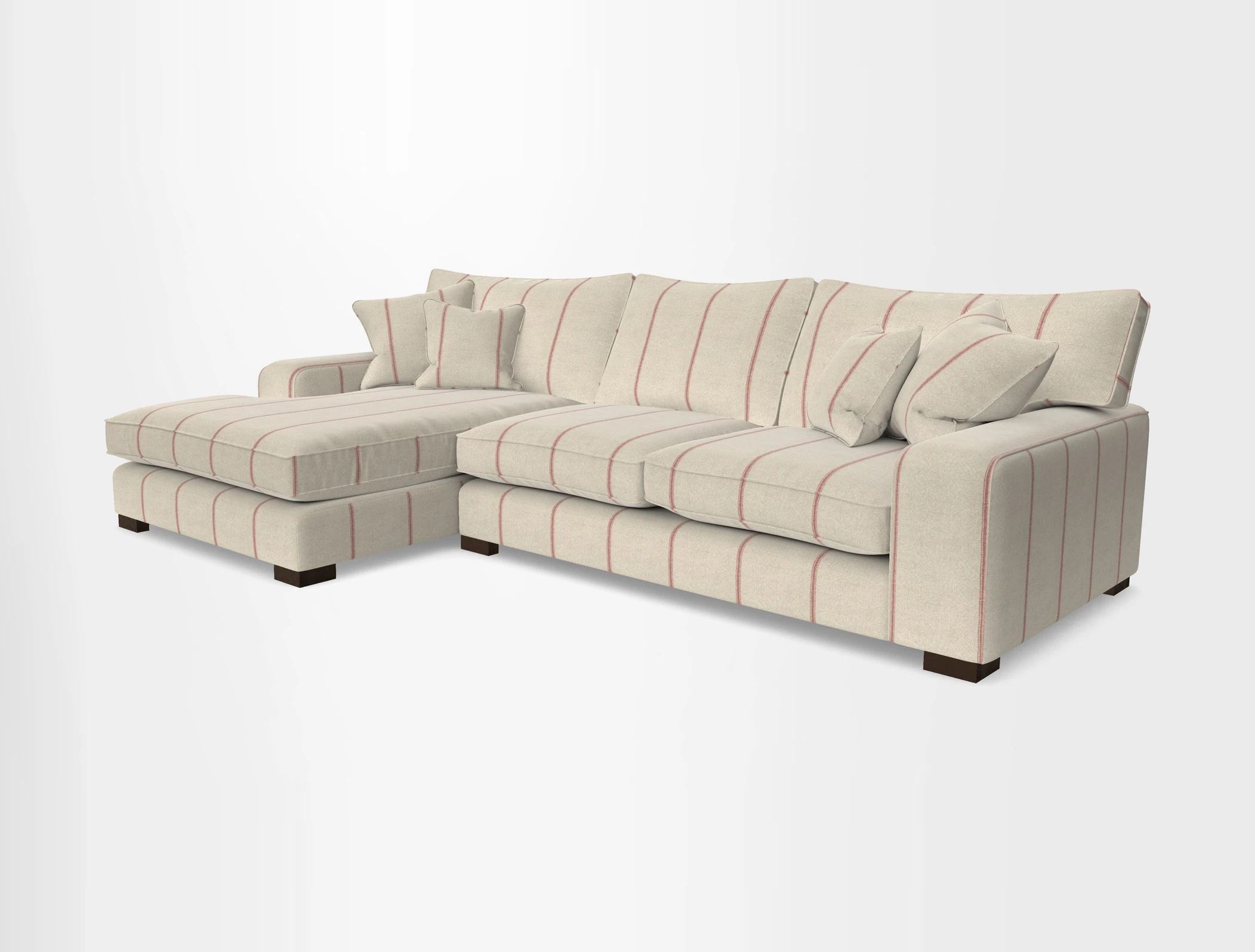 Richmond Chaise LHF  in Two Tone Plain Biscuit