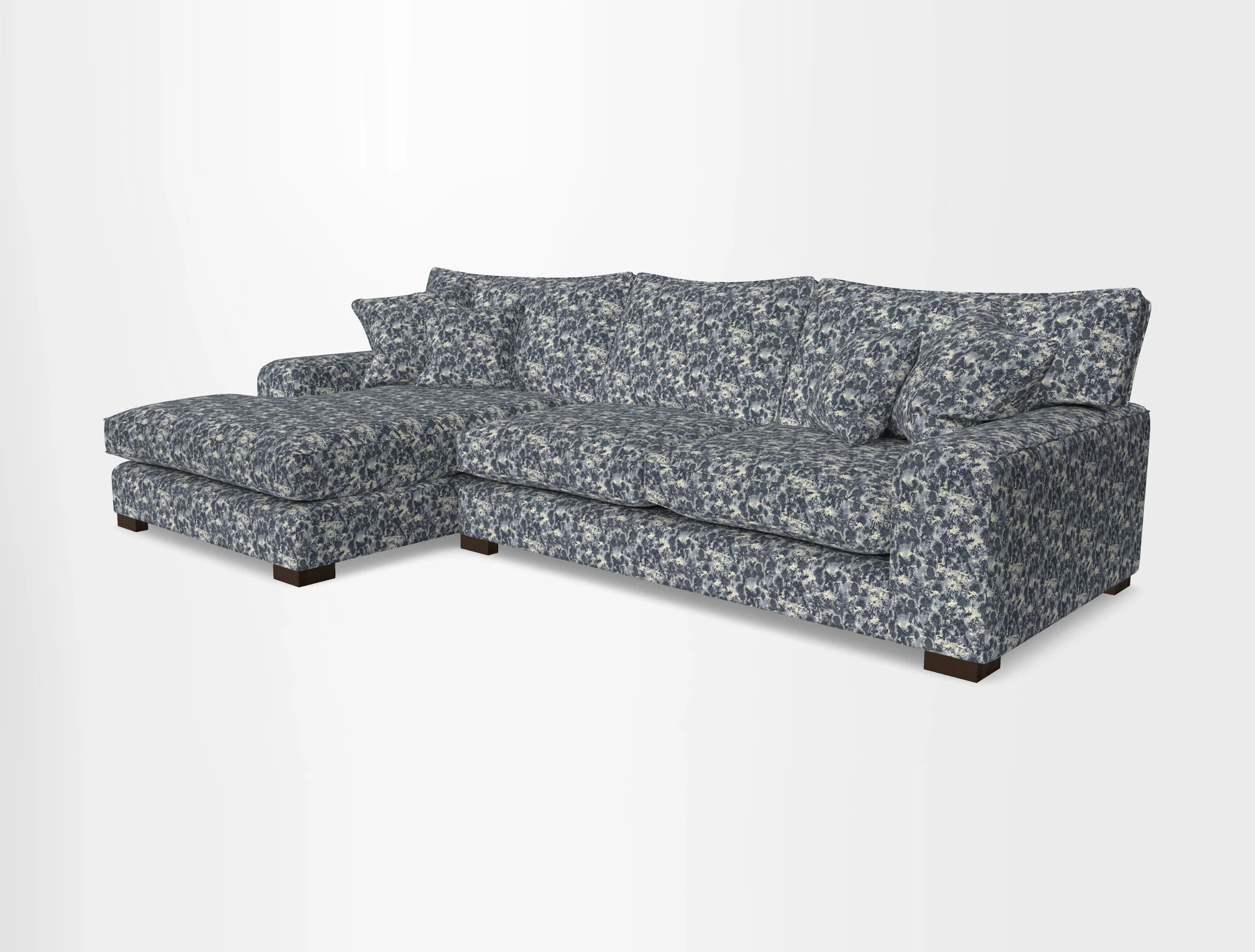 Richmond Chaise LHF  in Two Tone Plain Biscuit