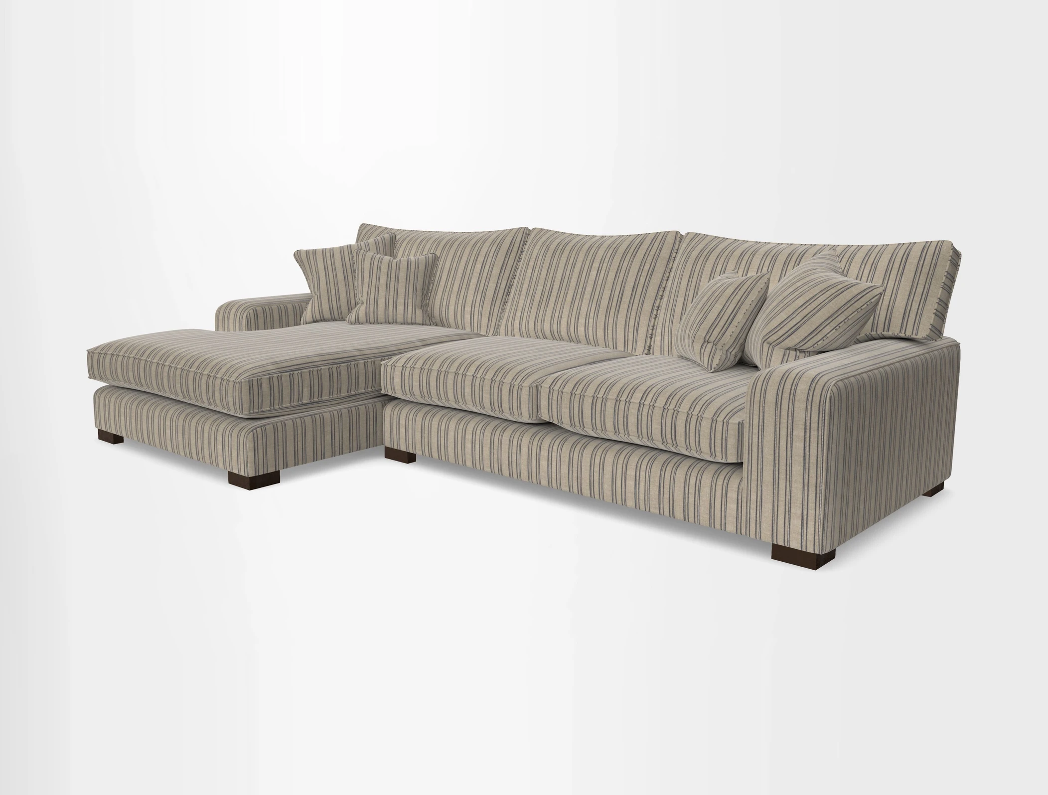 Richmond Chaise LHF  in Two Tone Plain Biscuit