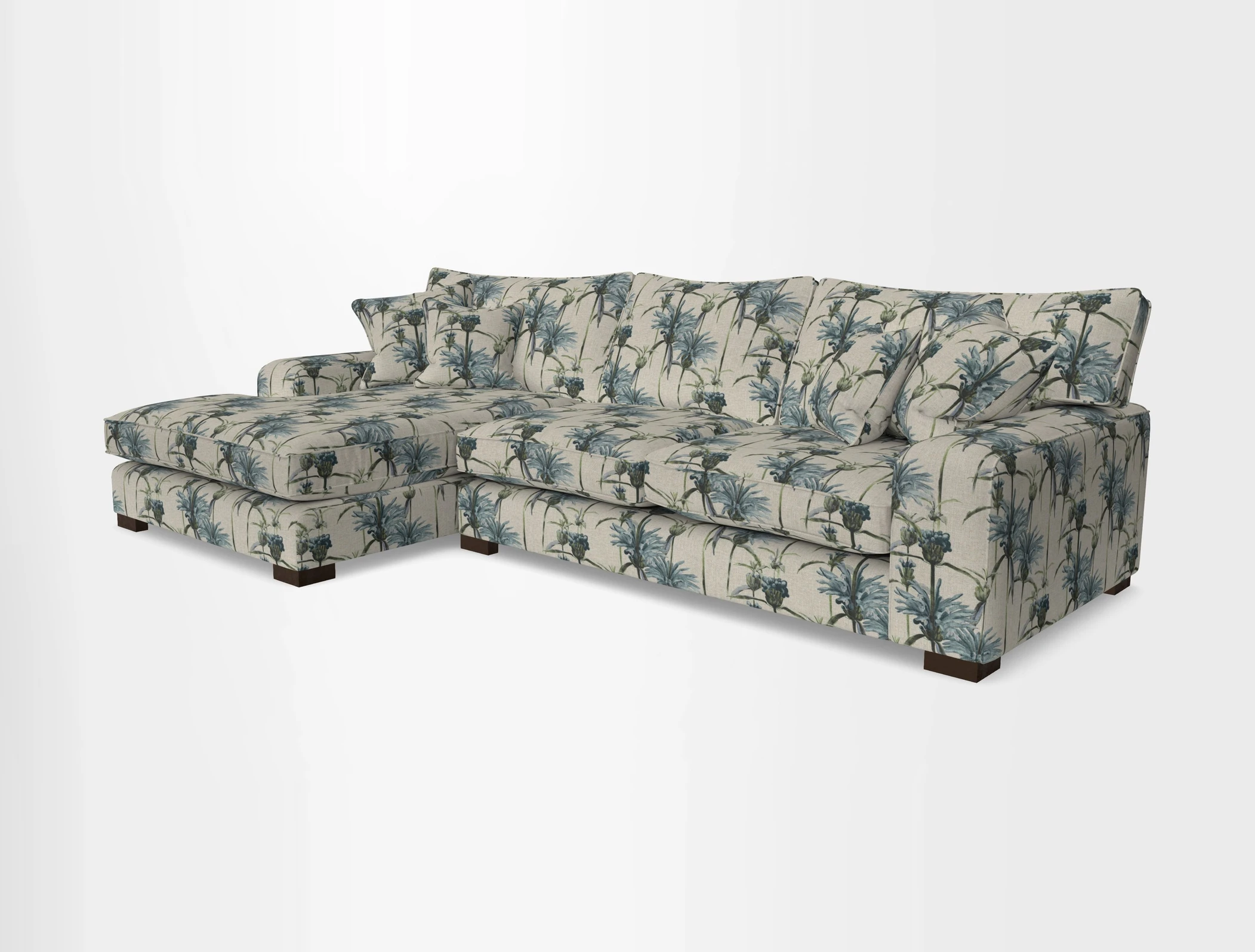 Richmond Chaise LHF  in Two Tone Plain Biscuit