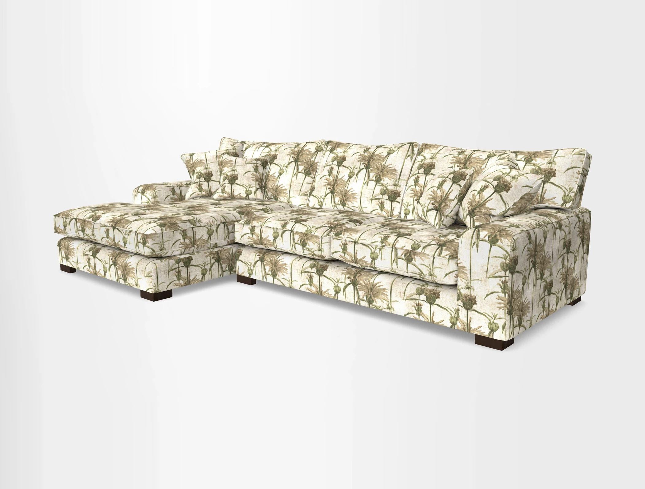 Richmond Chaise LHF  in Two Tone Plain Biscuit