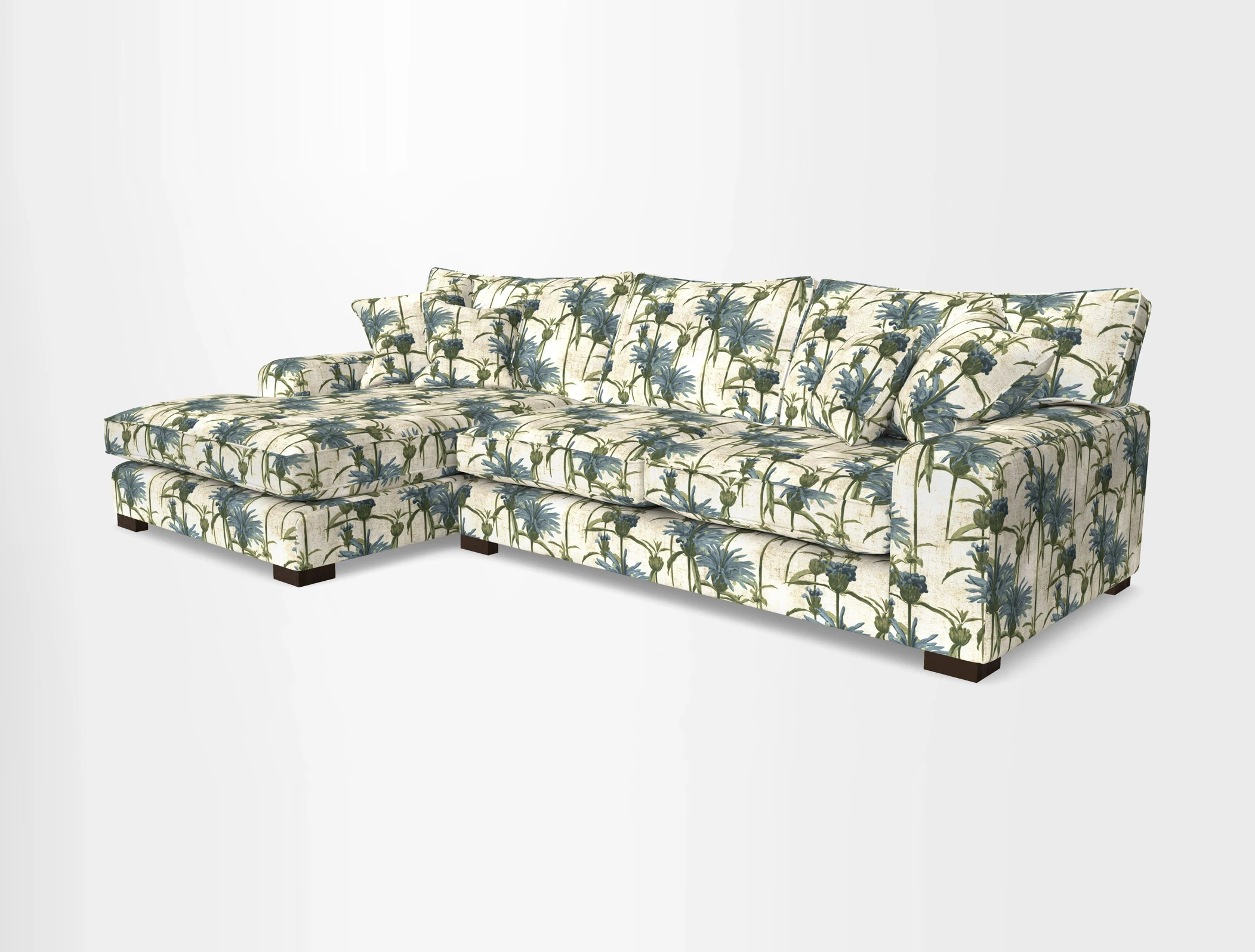 Richmond Chaise LHF  in Two Tone Plain Biscuit