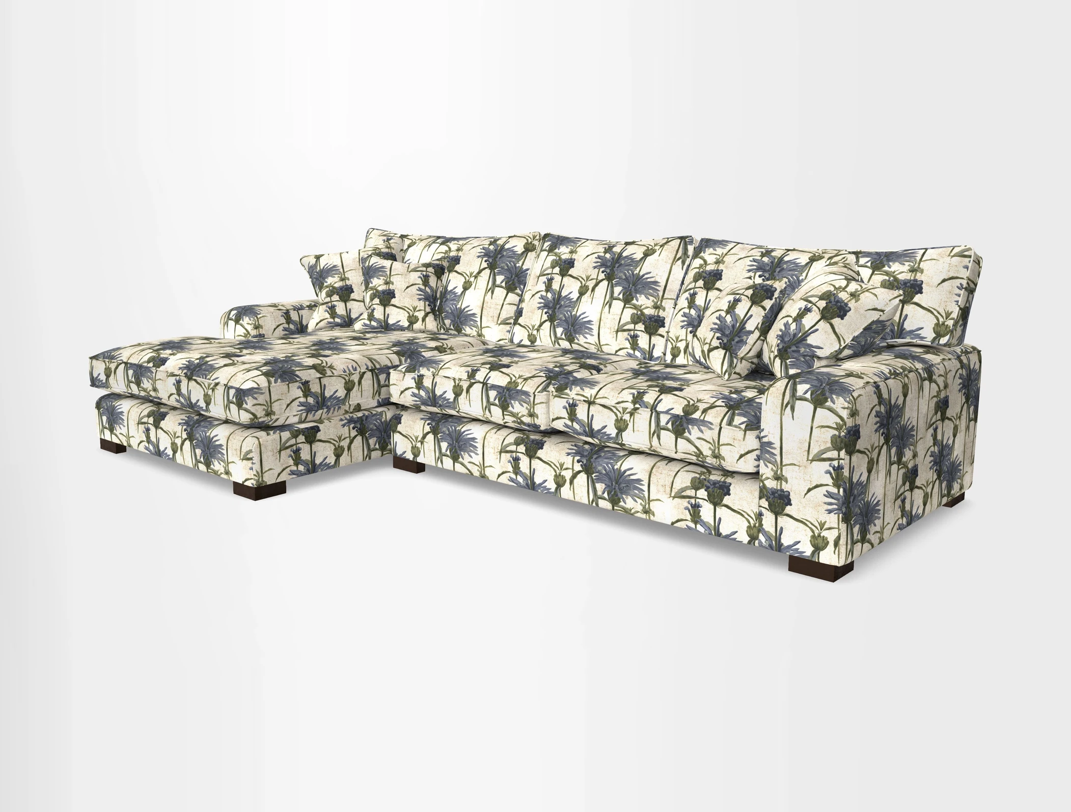 Richmond Chaise LHF  in Two Tone Plain Biscuit