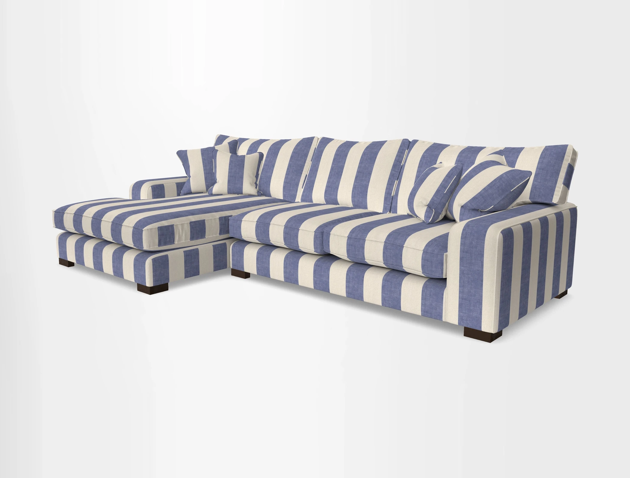 Richmond Chaise LHF  in Two Tone Plain Biscuit