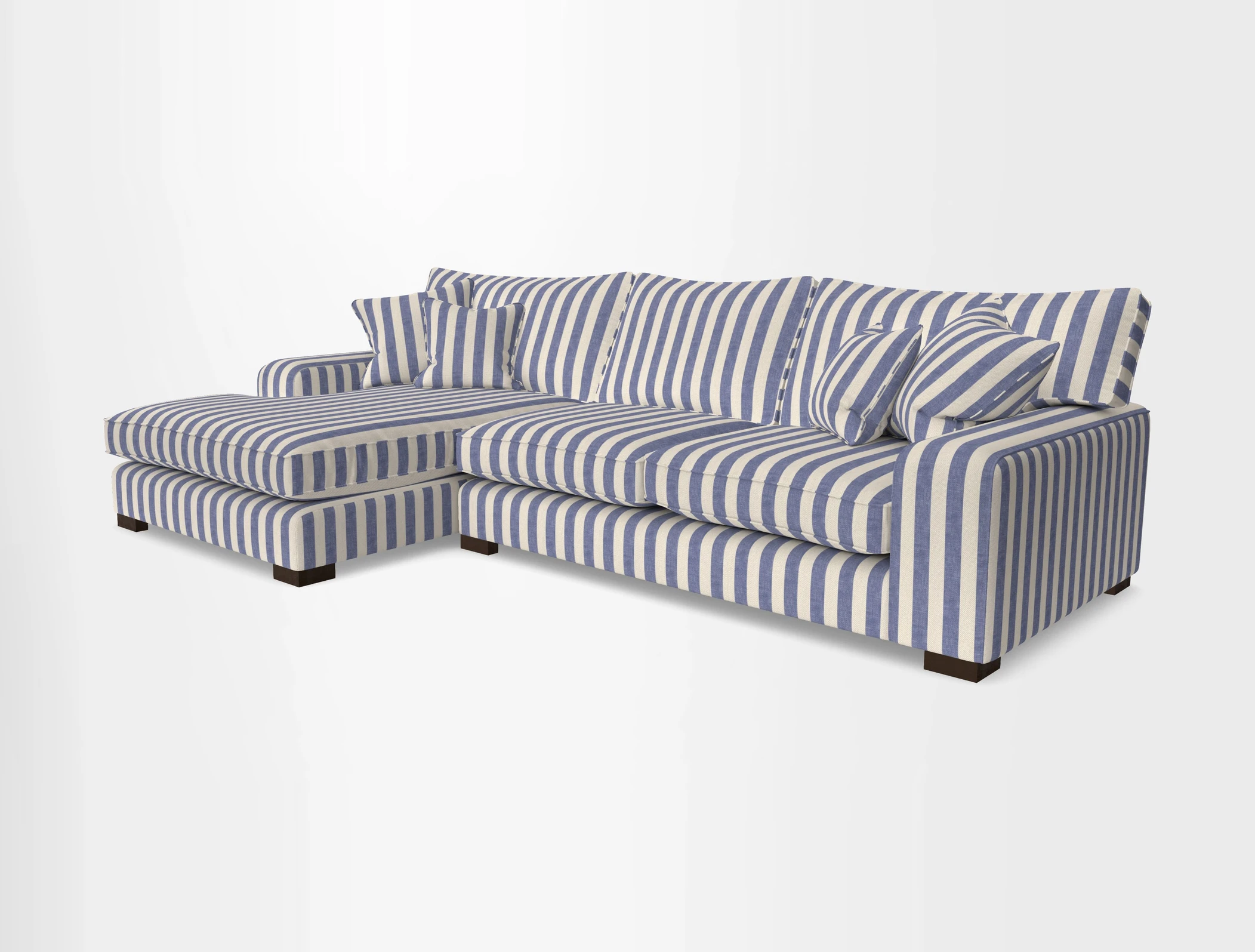 Richmond Chaise LHF  in Two Tone Plain Biscuit