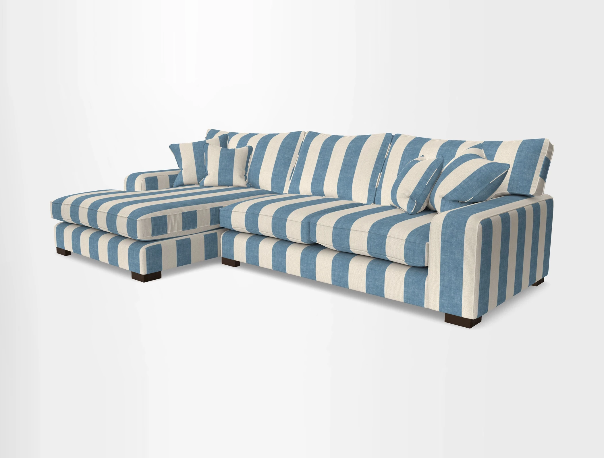 Richmond Chaise LHF  in Two Tone Plain Biscuit