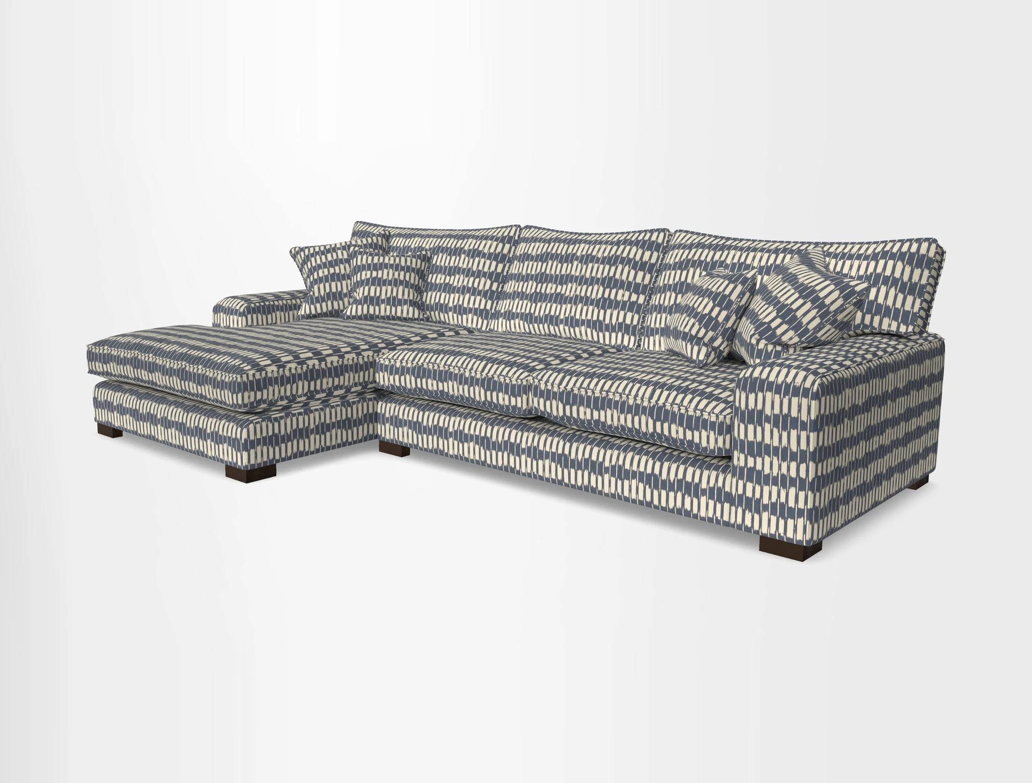 Richmond Chaise LHF  in Two Tone Plain Biscuit