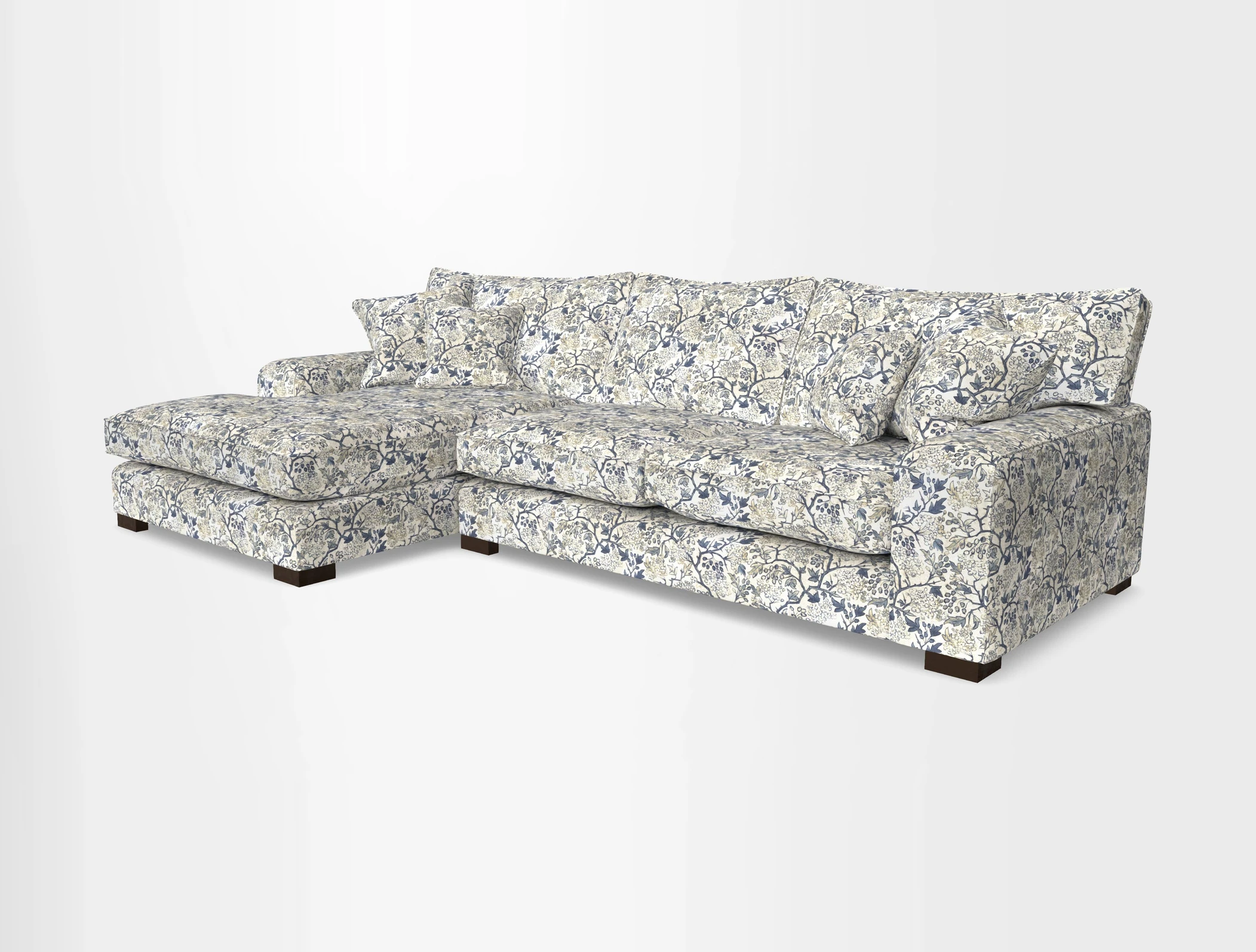 Richmond Chaise LHF  in Two Tone Plain Biscuit