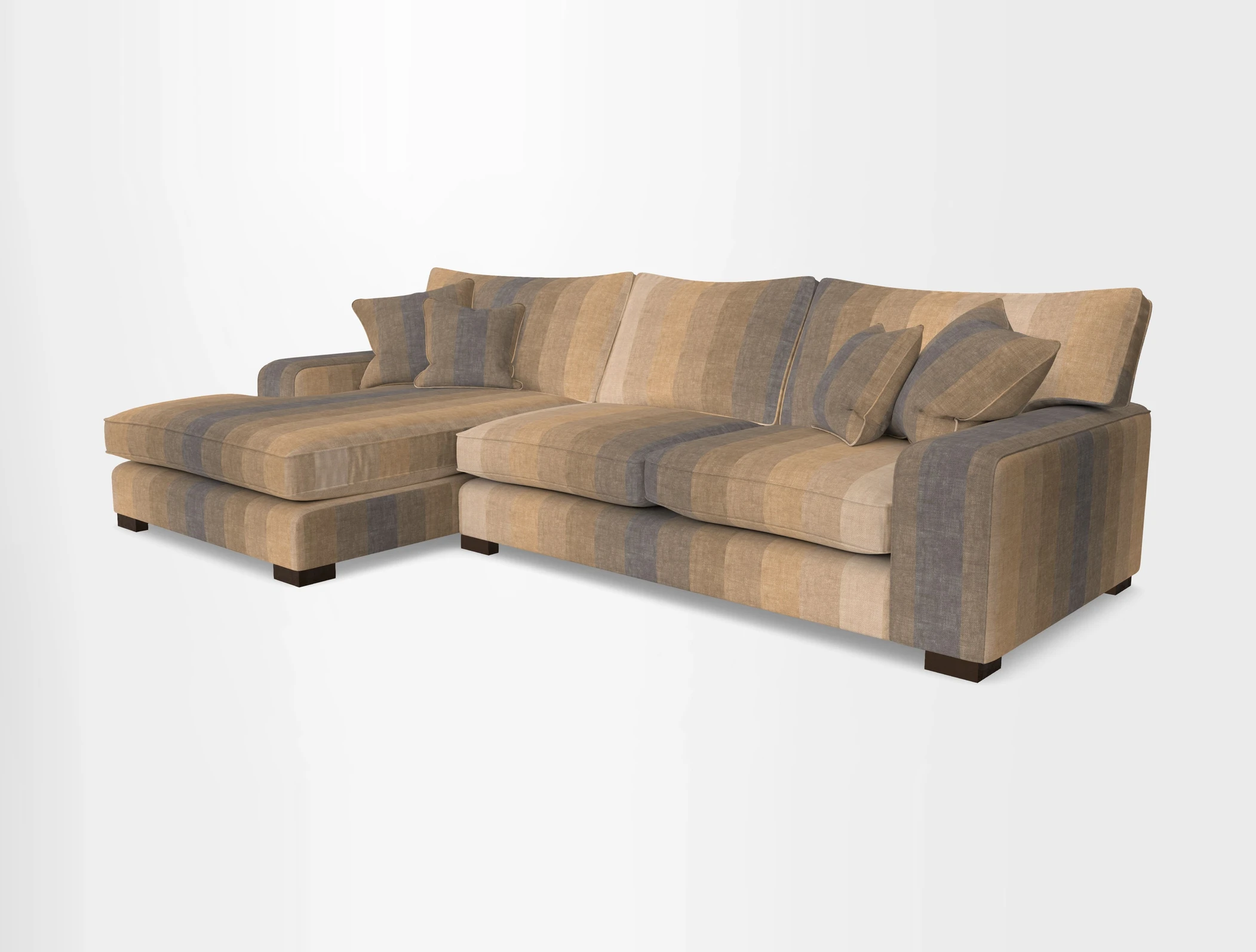 Richmond Chaise LHF  in Two Tone Plain Biscuit