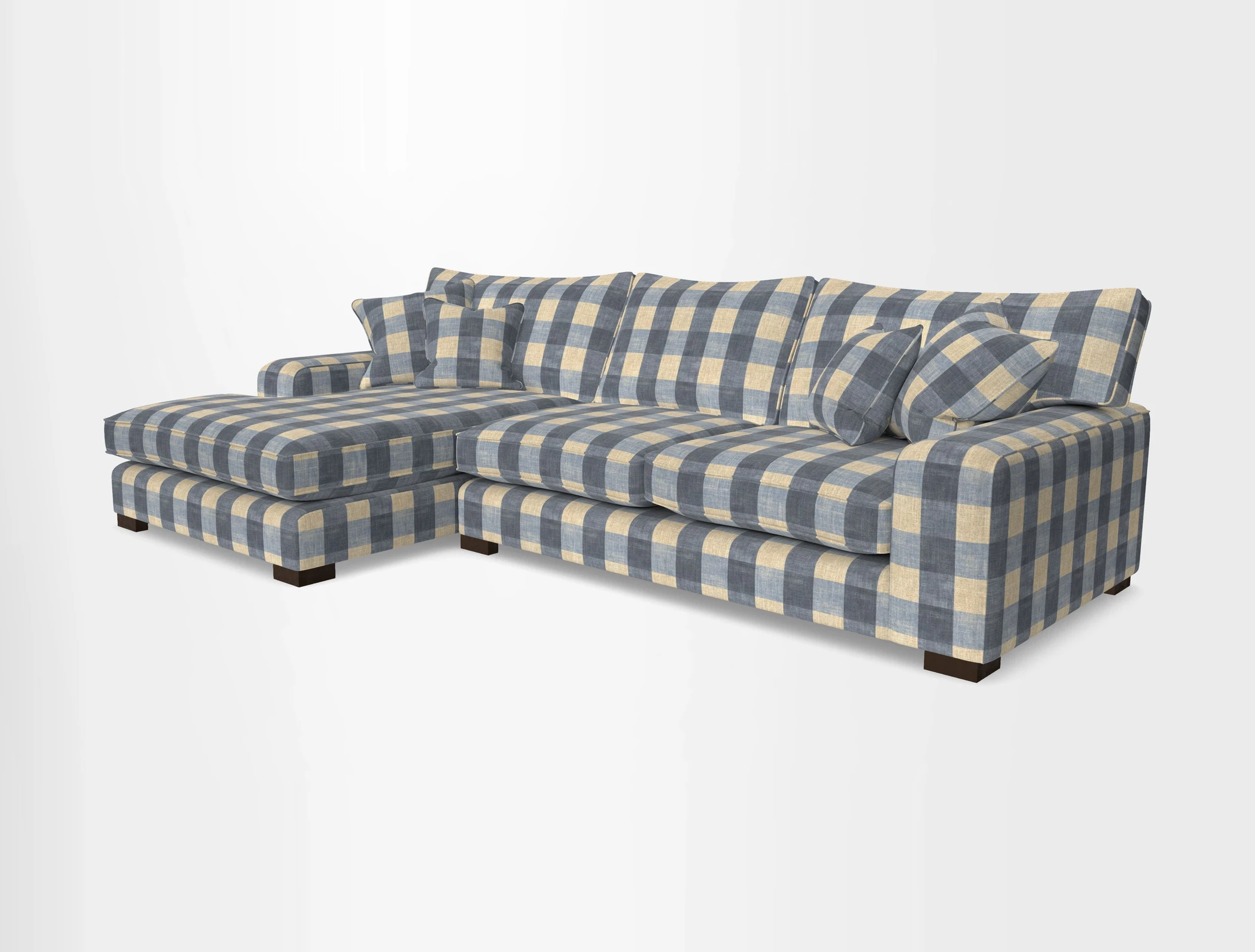 Richmond Chaise LHF  in Two Tone Plain Biscuit
