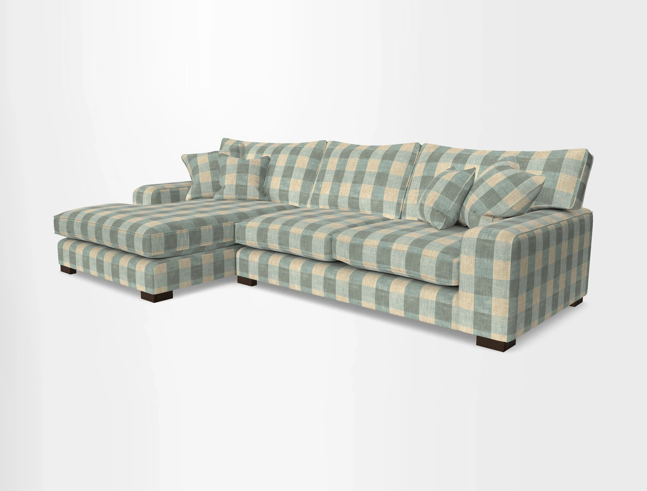 Richmond Chaise LHF  in Two Tone Plain Biscuit