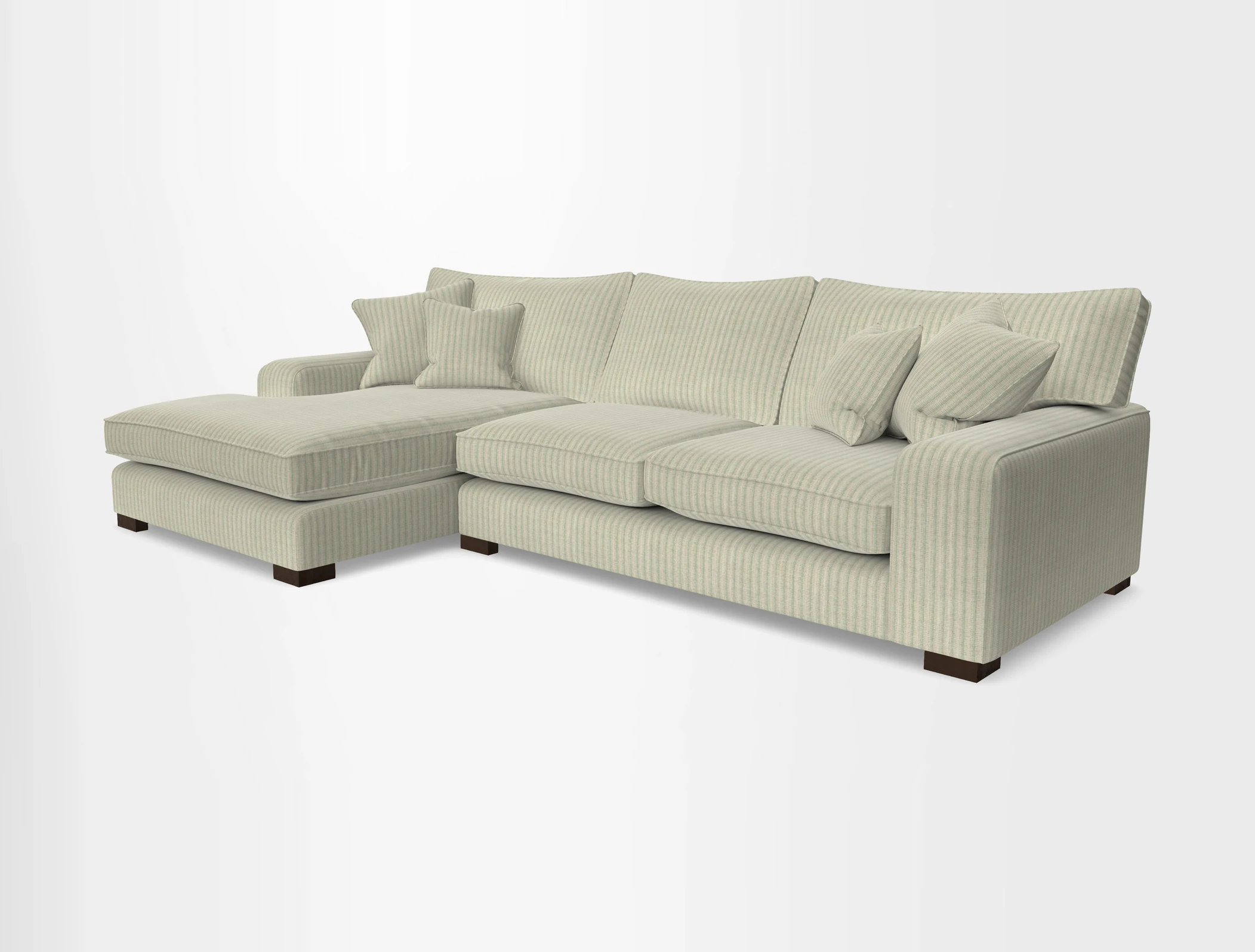 Richmond Chaise LHF  in Two Tone Plain Biscuit