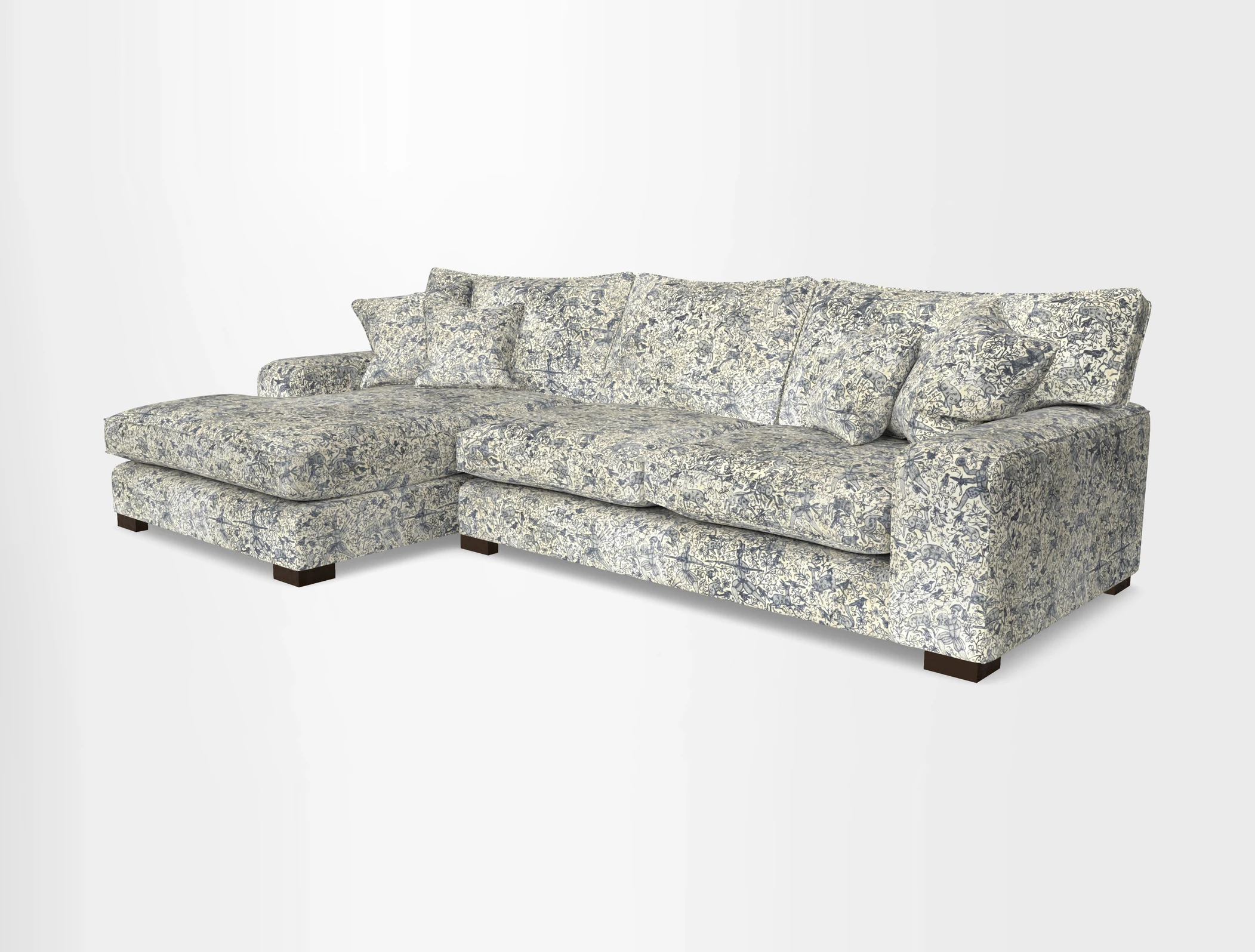Richmond Chaise LHF  in Two Tone Plain Biscuit