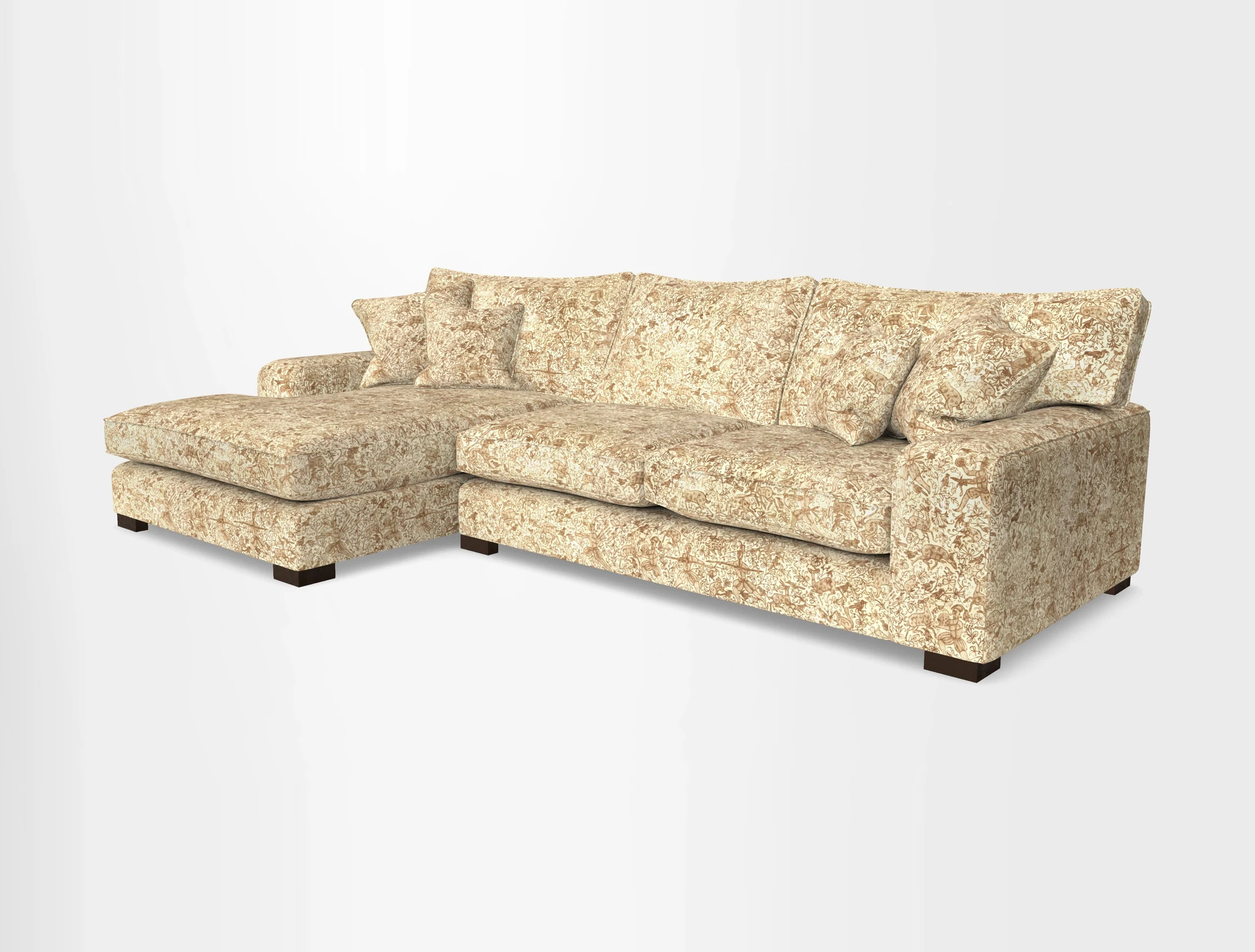 Richmond Chaise LHF  in Two Tone Plain Biscuit